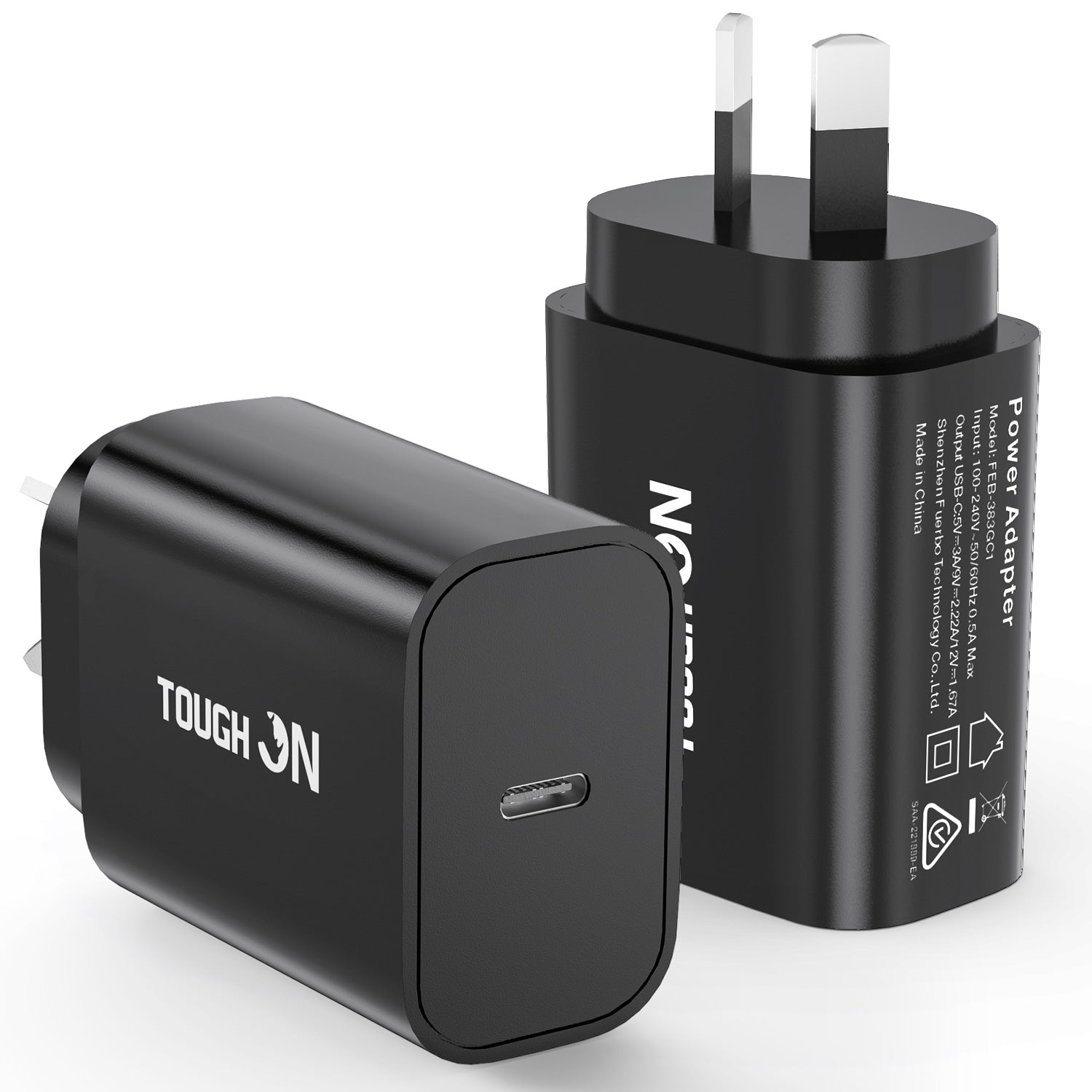 Tough On Tough Power Wall Charger 20W USB C Fast Charge PD 3.0