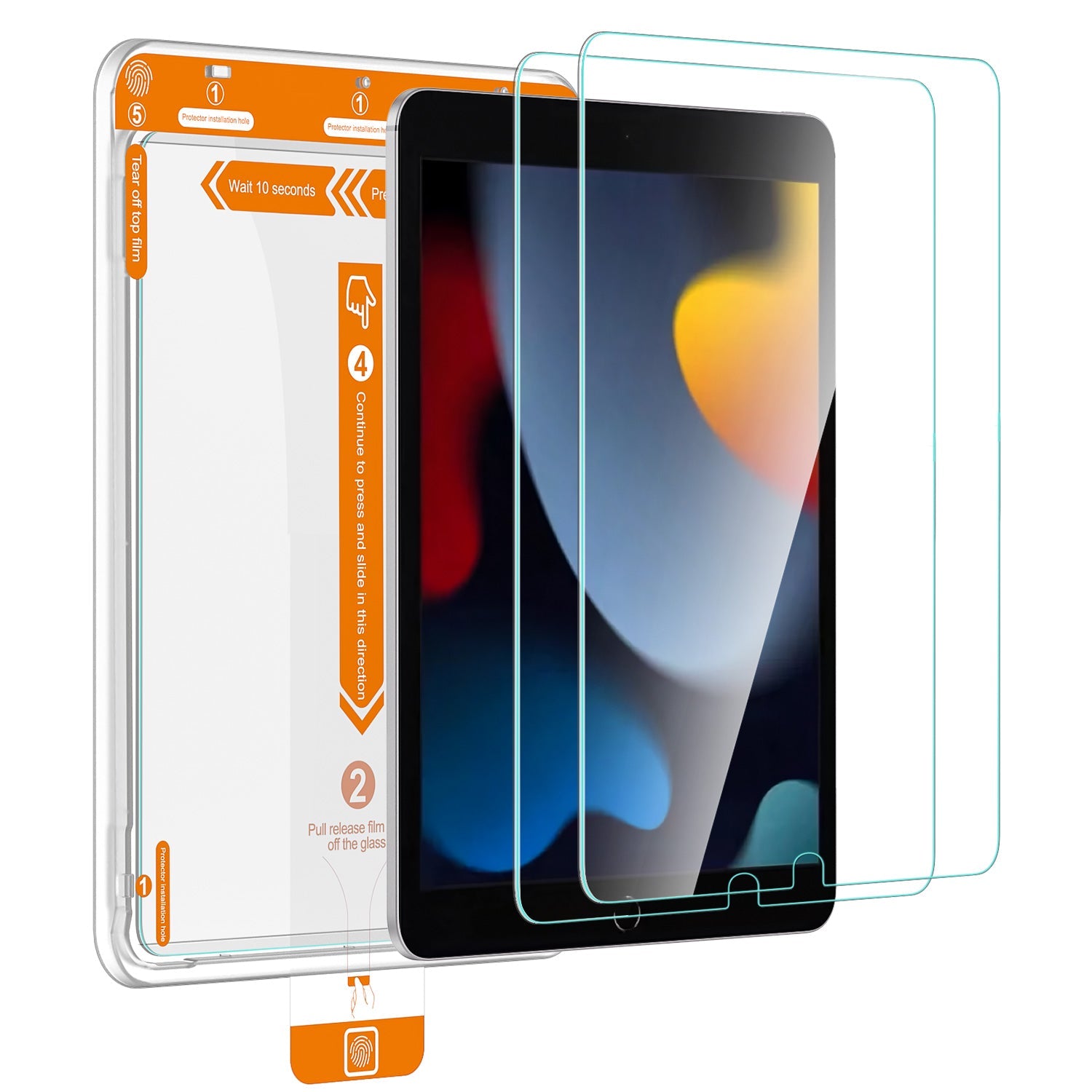 Tough On Screen Protector Tempered Glass 2 Pack for iPad