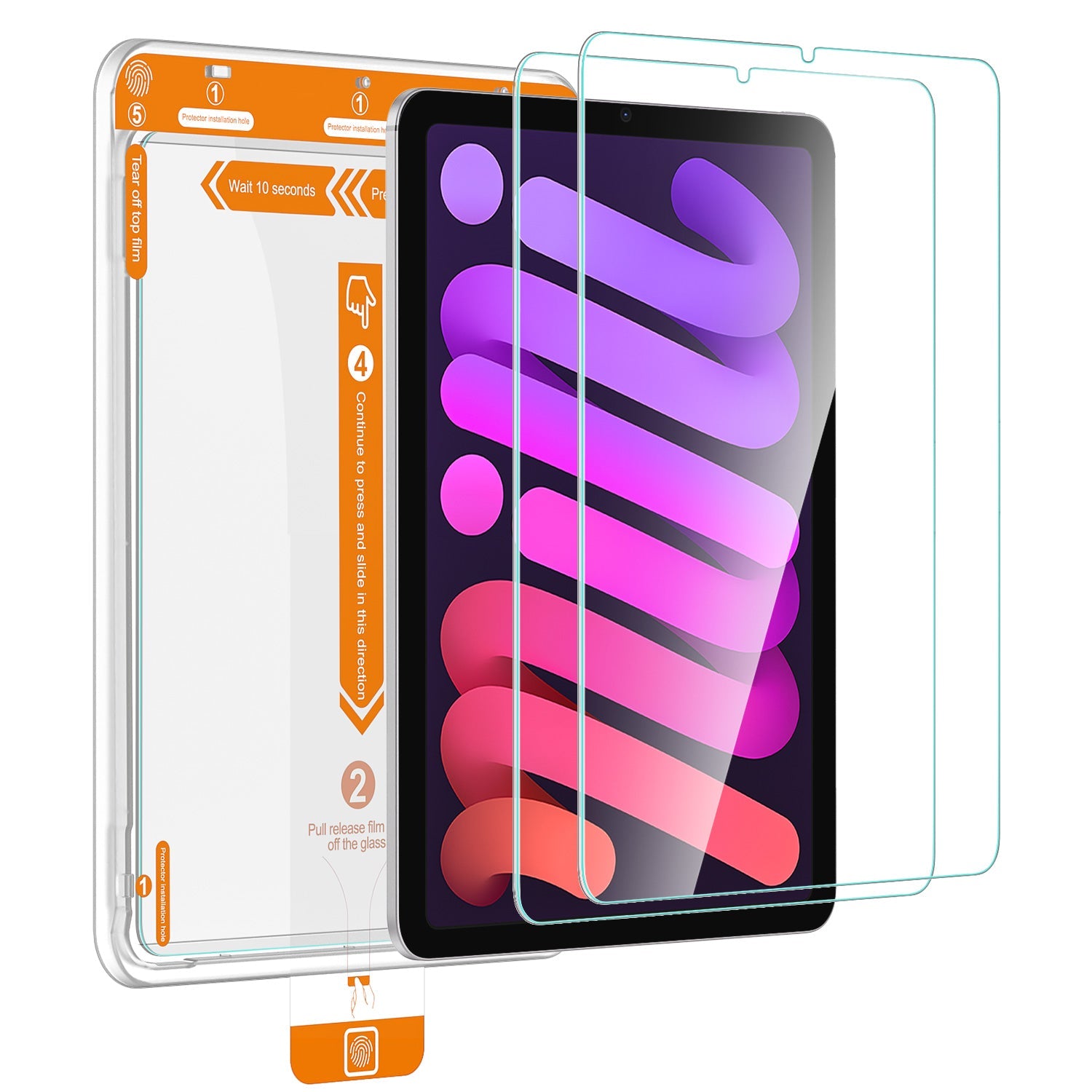 Tough On Screen Protector Tempered Glass 2 Pack for iPad