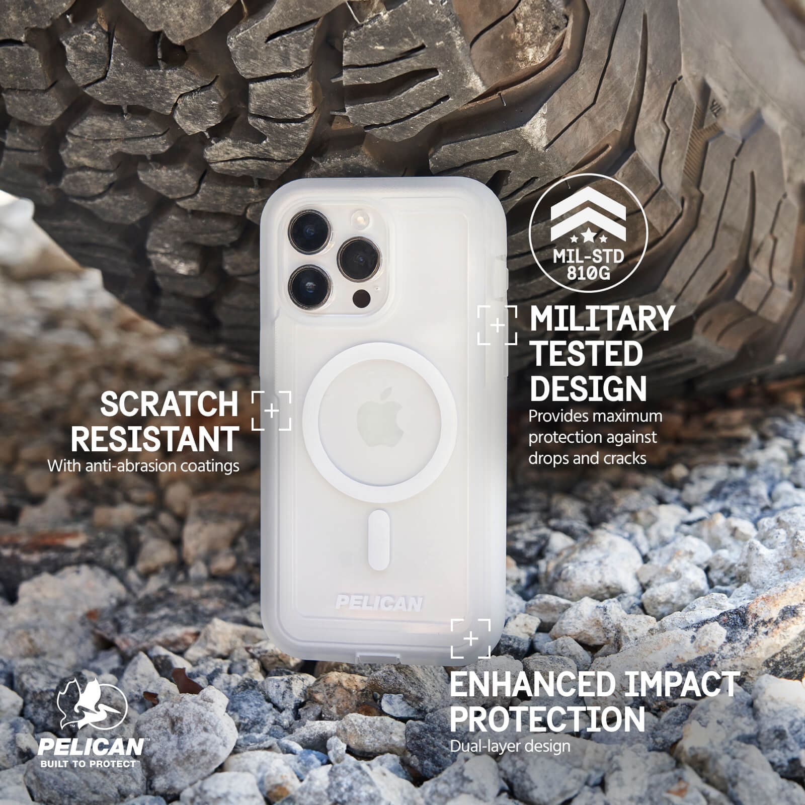 Pelican iPhone 15 Pro Max Case Great Dane Voyager w/ MagSafe Clear