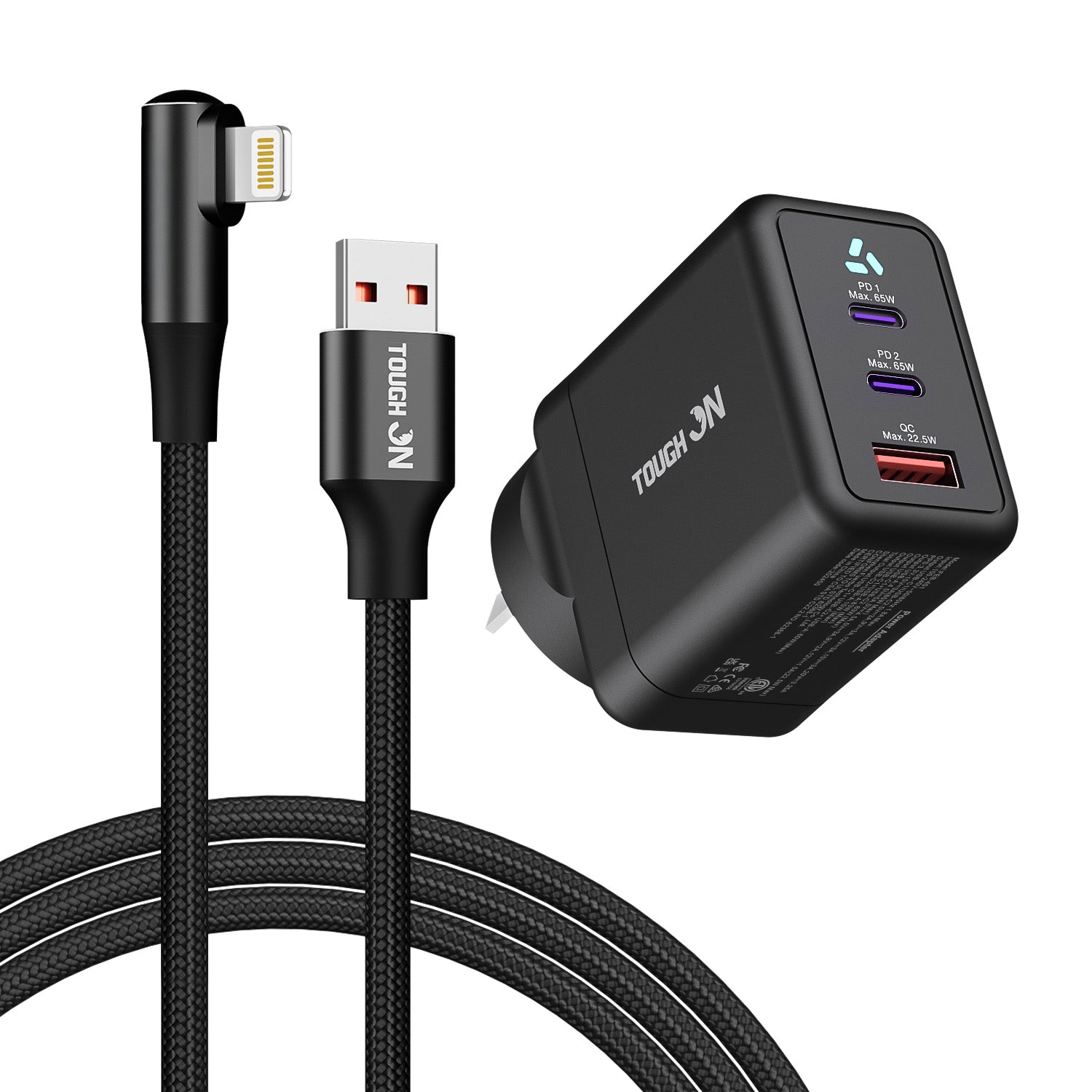 Tough On Wall Charger and Charging Cable Bundle