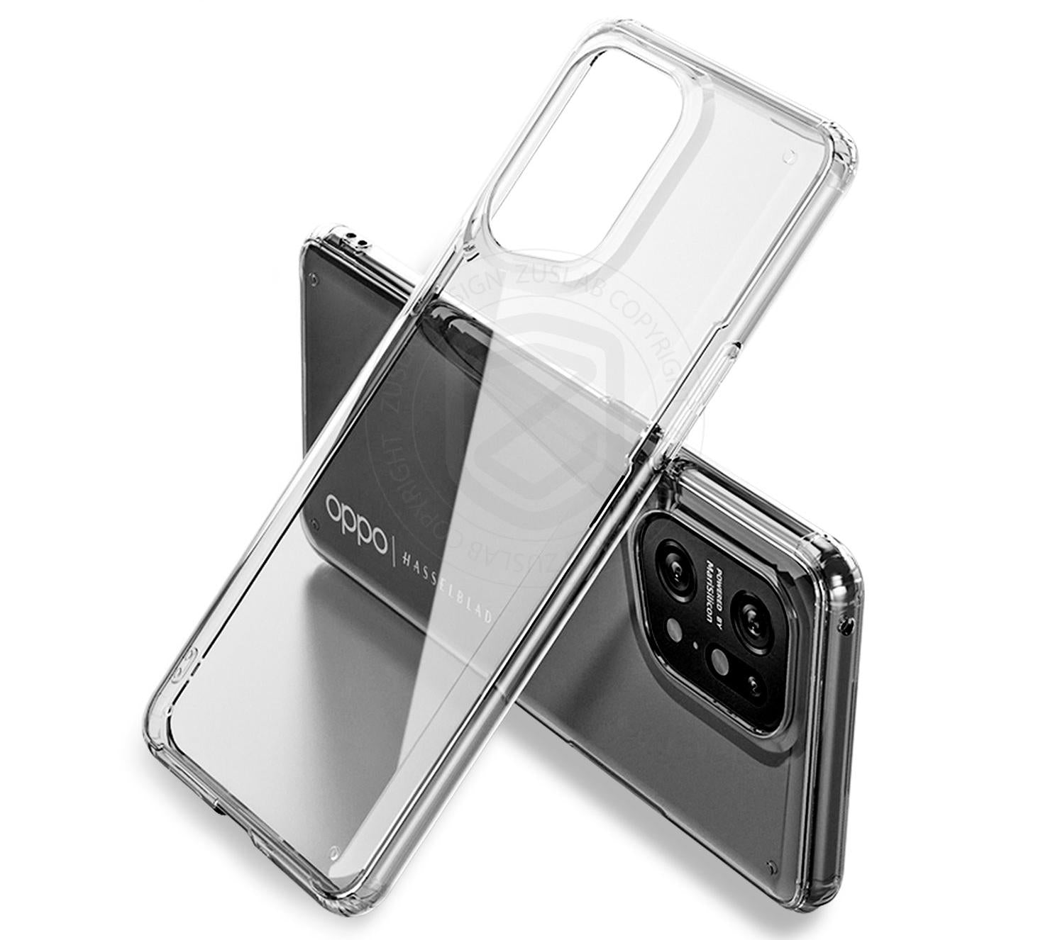 Zuslab OPPO Find X5 Pro 5G Slim Hybrid Case Clear