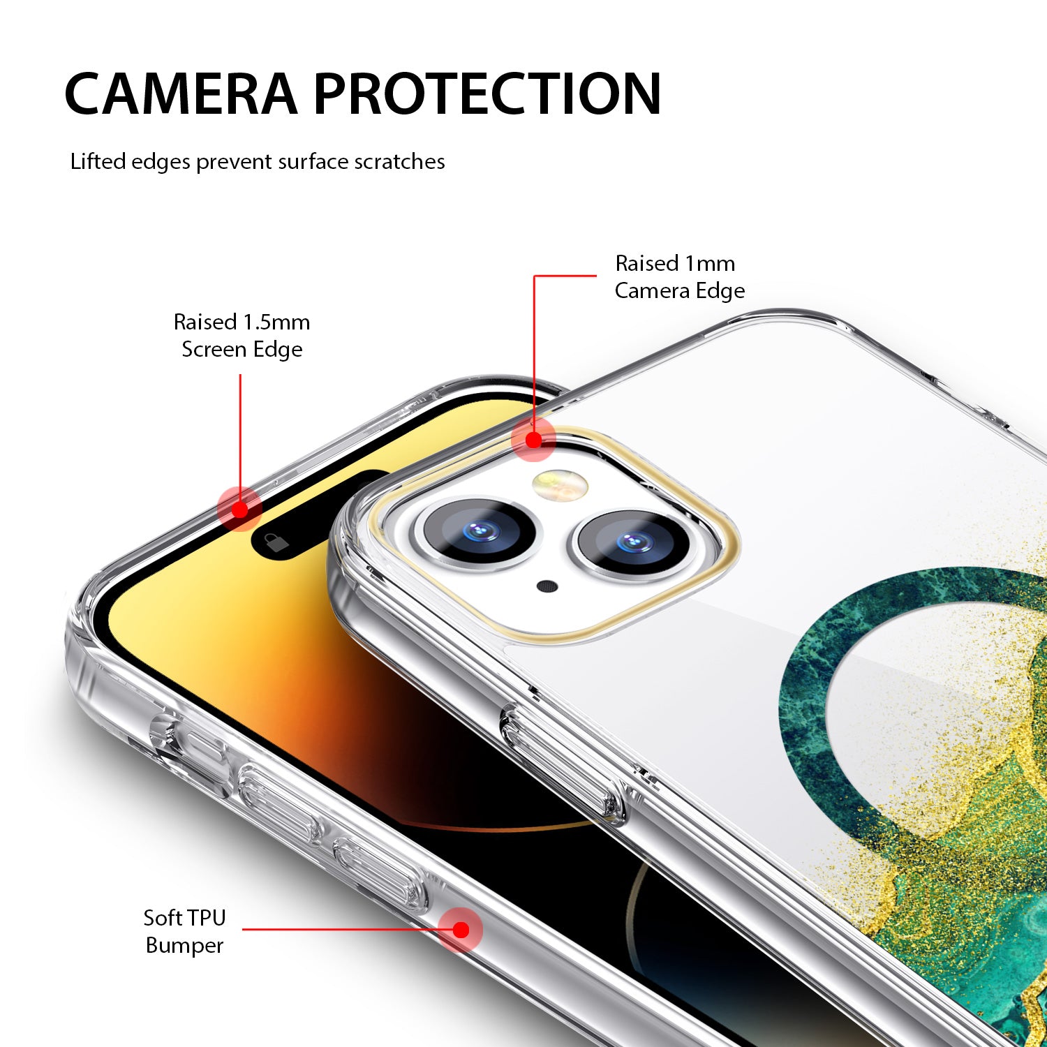 Tough On iPhone 15 Plus Case Emerald With MagSafe