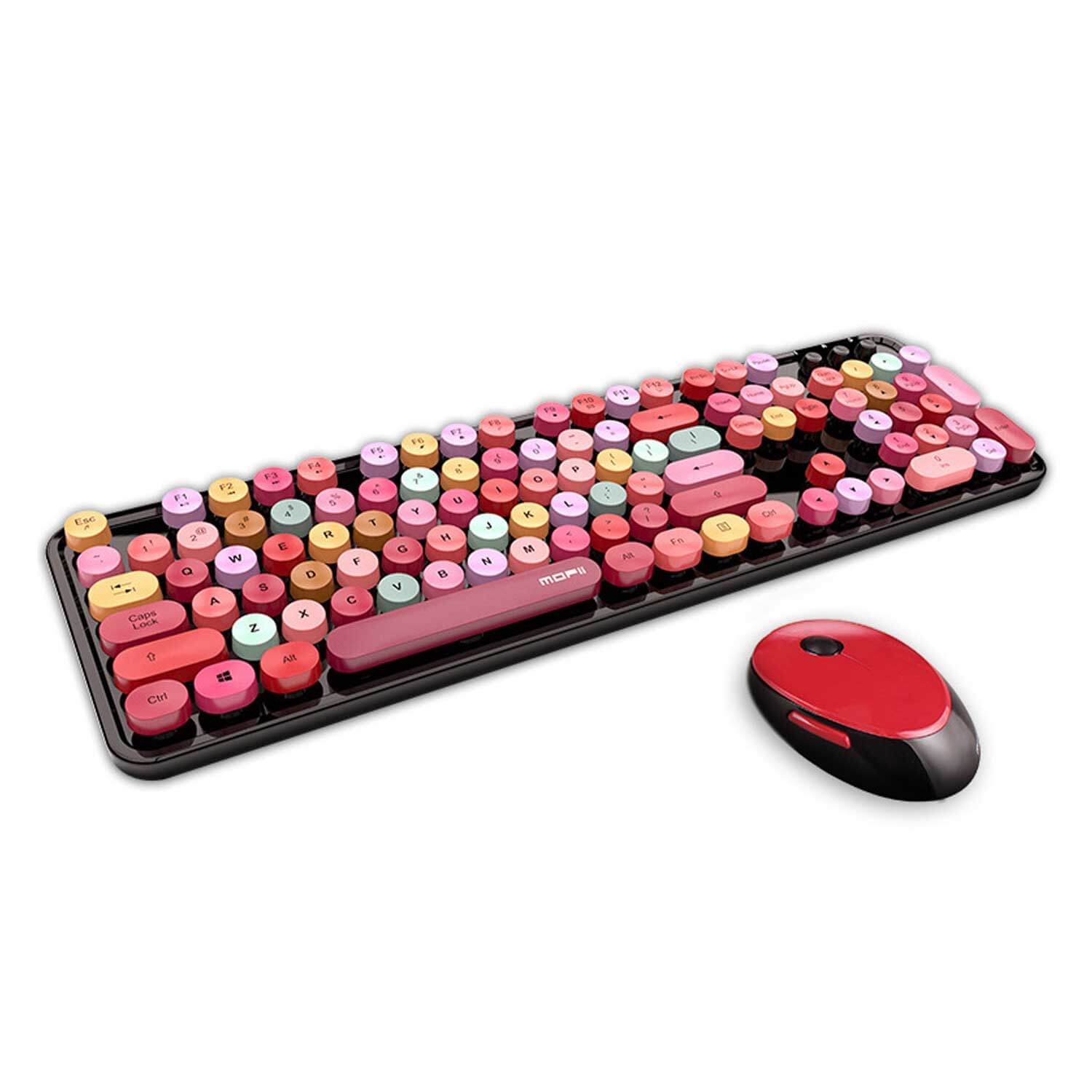 Mofii Wireless Keyboard and Mouse Combo Black & Red