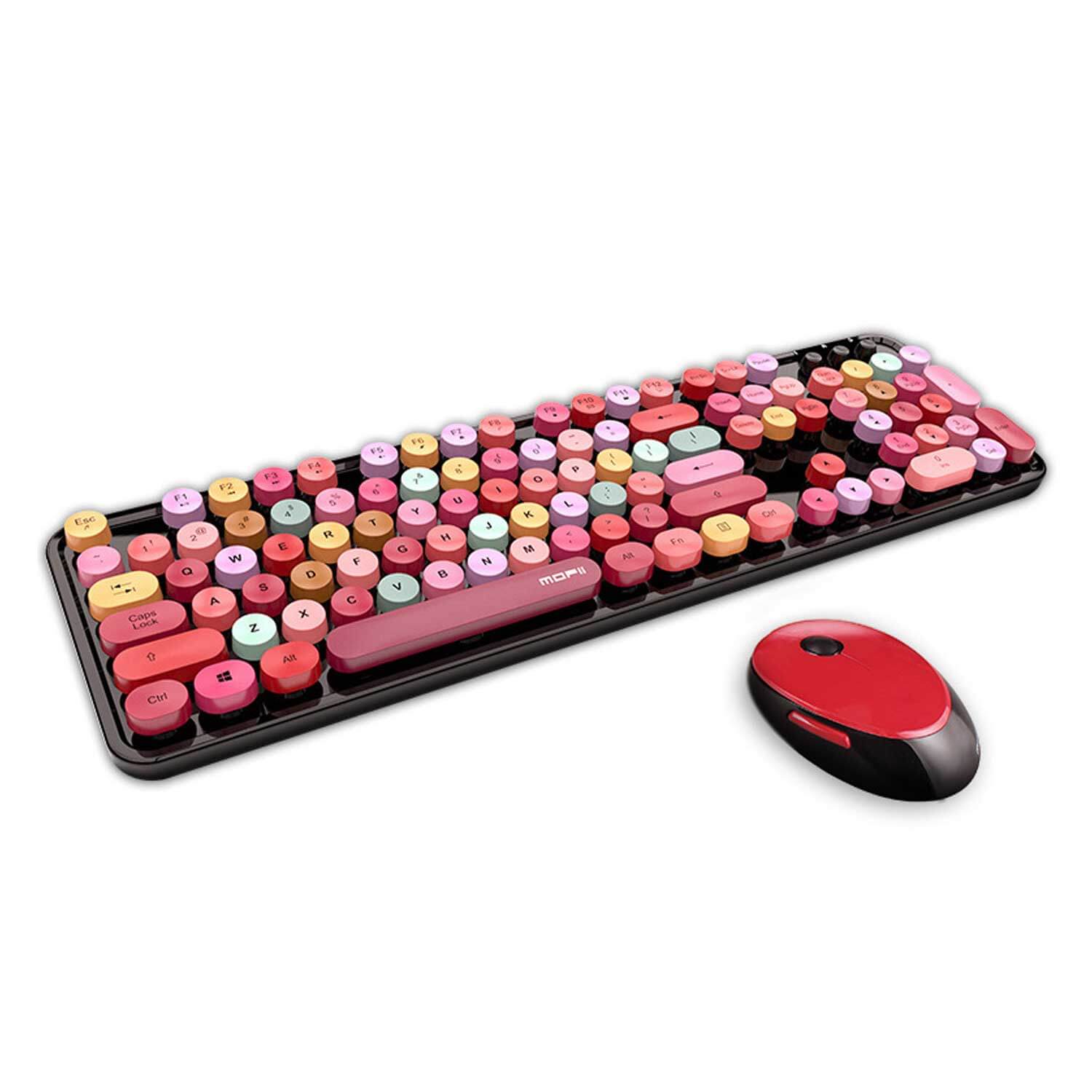 Mofii Wireless Keyboard and Mouse Combo Black & Red