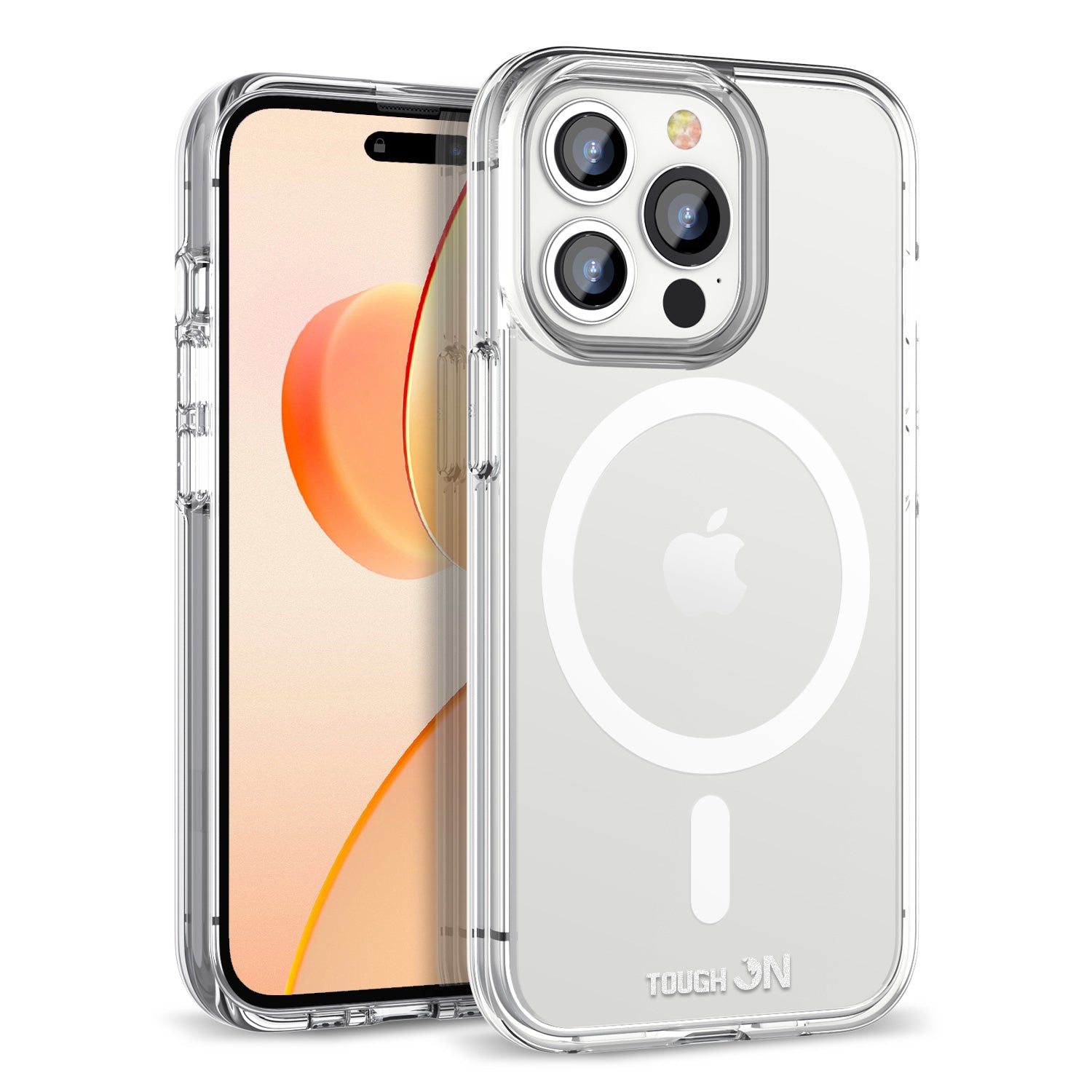 Tough On iPhone 15 Pro Clear Case with MagSafe