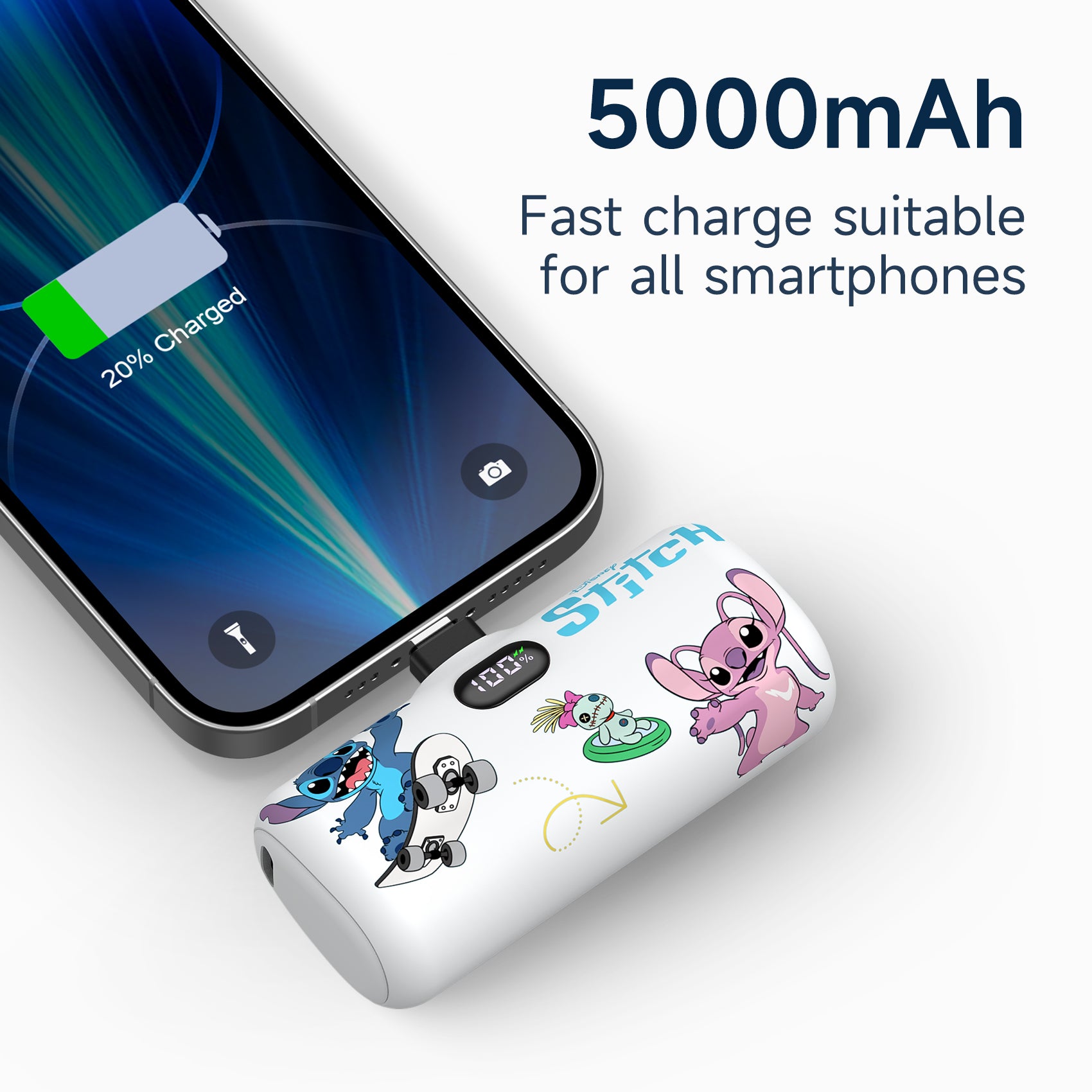 Disney Compact Power Bank 5000mAh with Lightning Connector