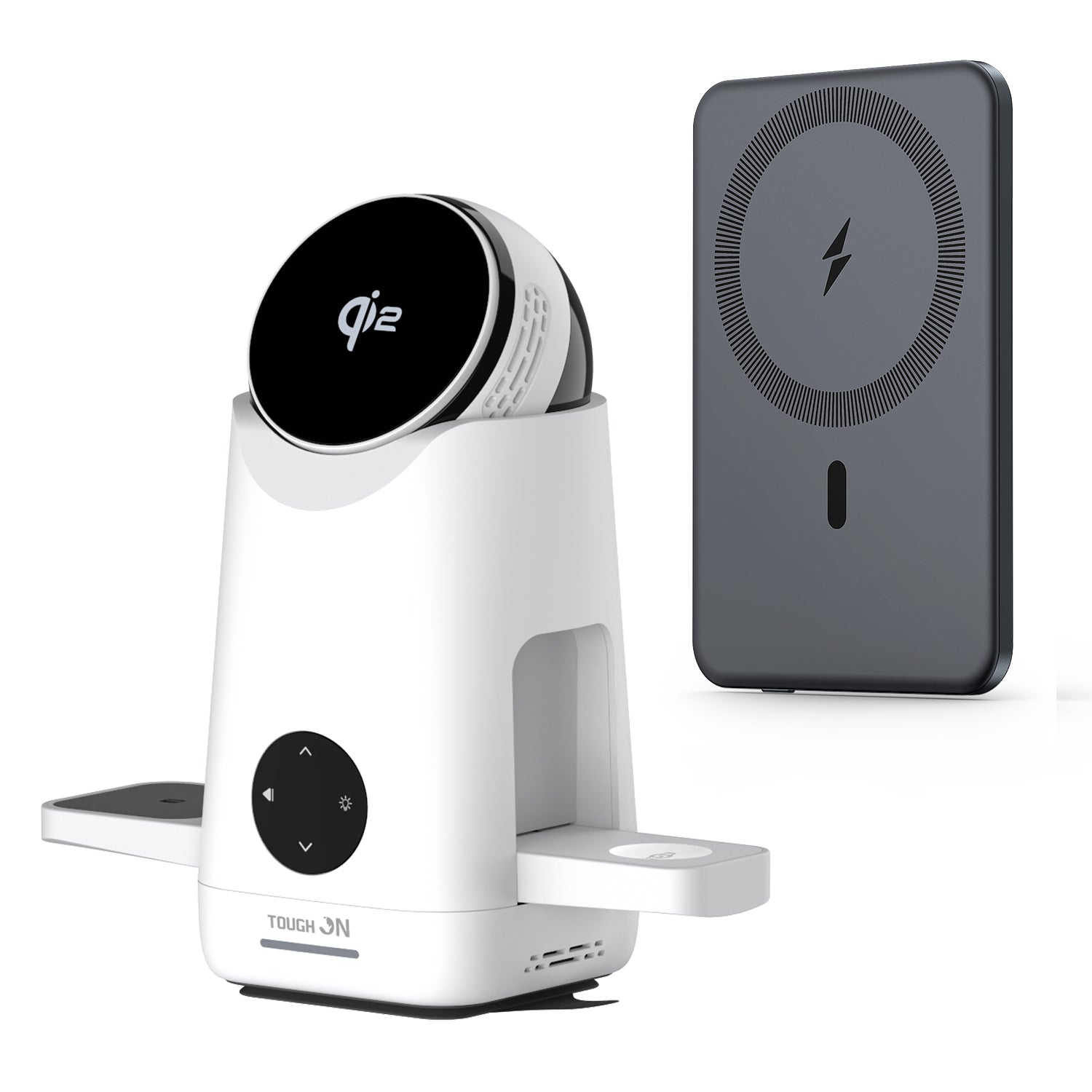 Home Charging Hub – Ultra Slim Magnetic Power Bank and MagMax QI2 3-in-1 Wireless Charger