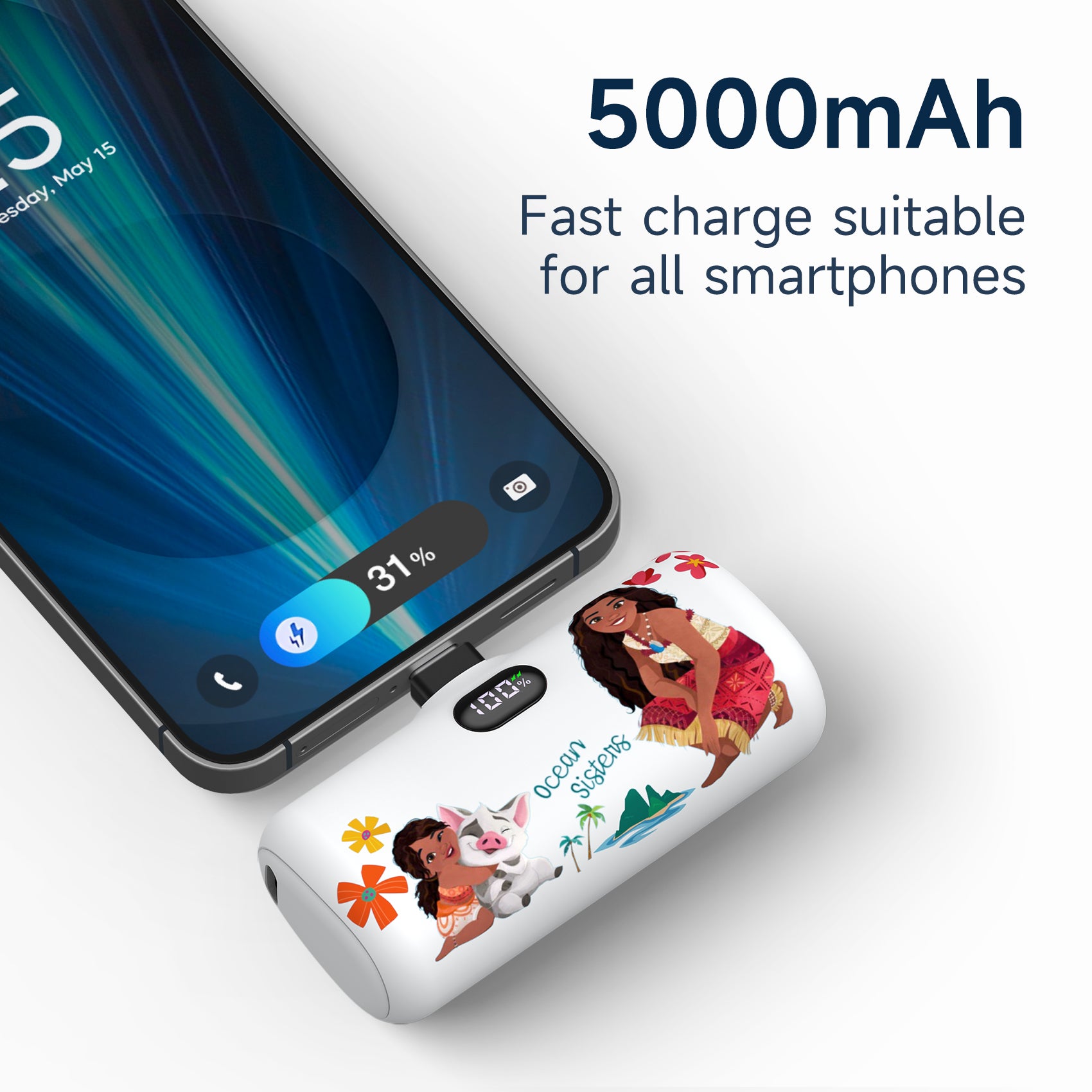 Disney Compact Power Bank 5000mAh with USB-C Connector