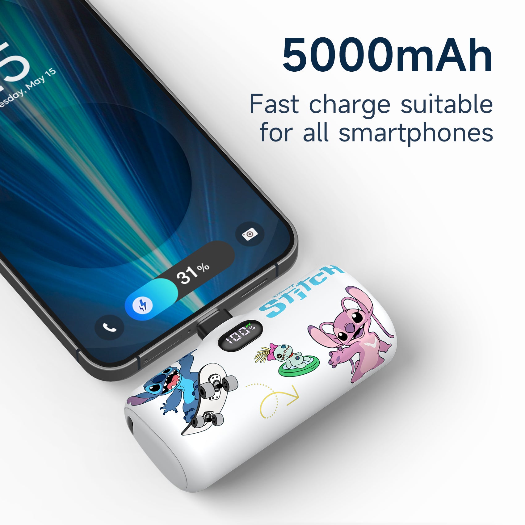 Disney Compact Power Bank 5000mAh with USB-C Connector