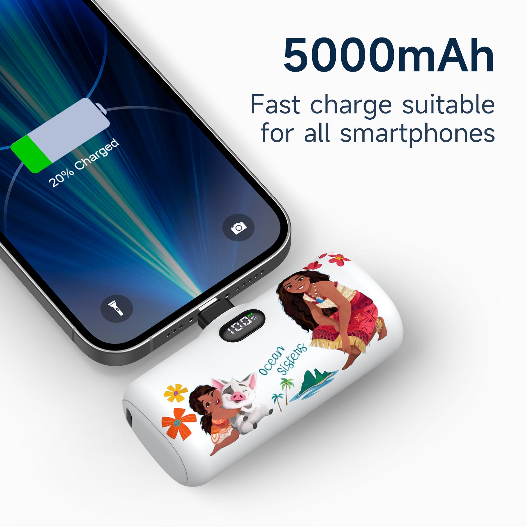 Disney Compact Power Bank 5000mAh with Lightning Connector