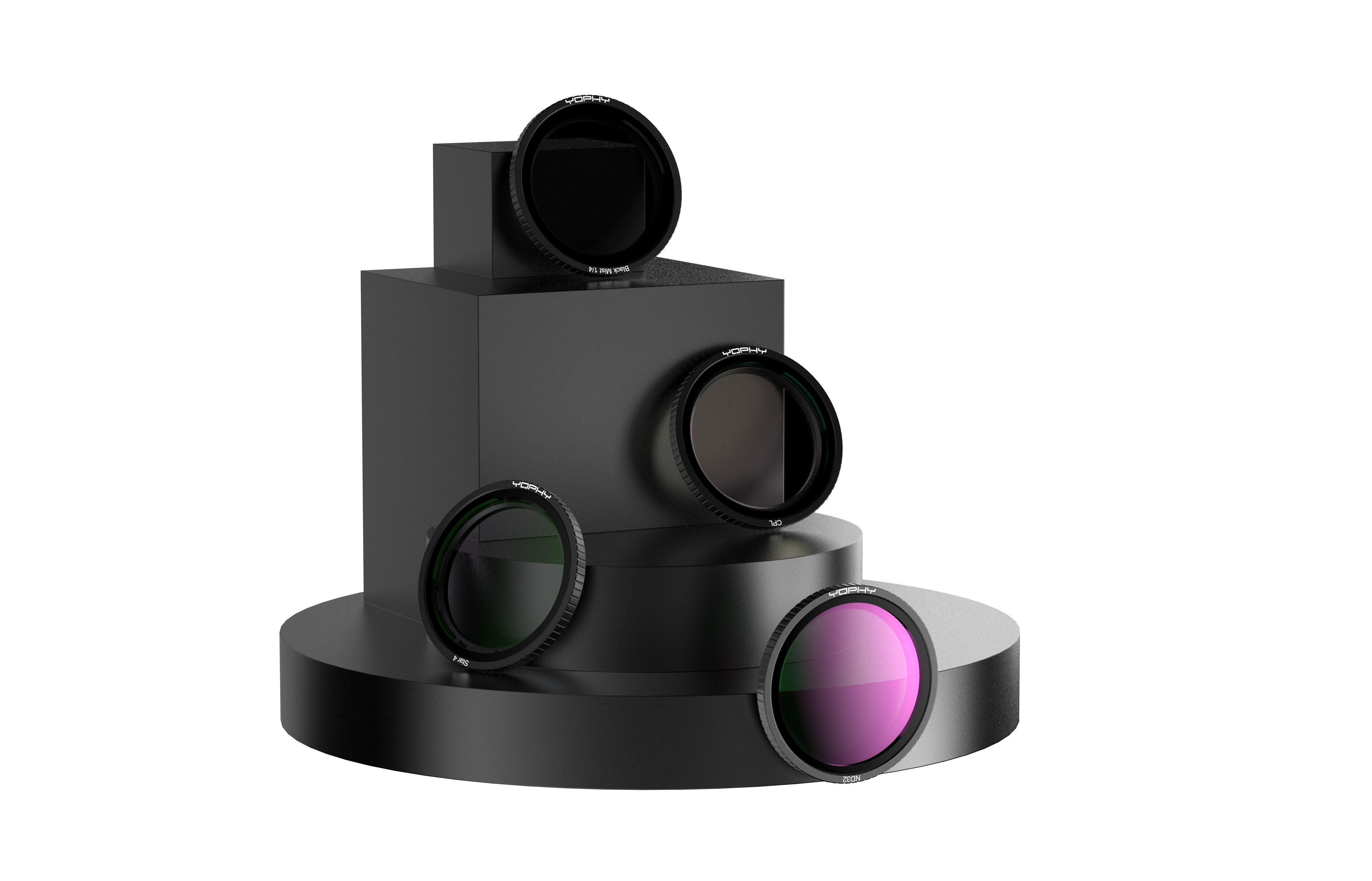 YOPHY Foldable Magnetic Phone Mount Stand with CPL Filter