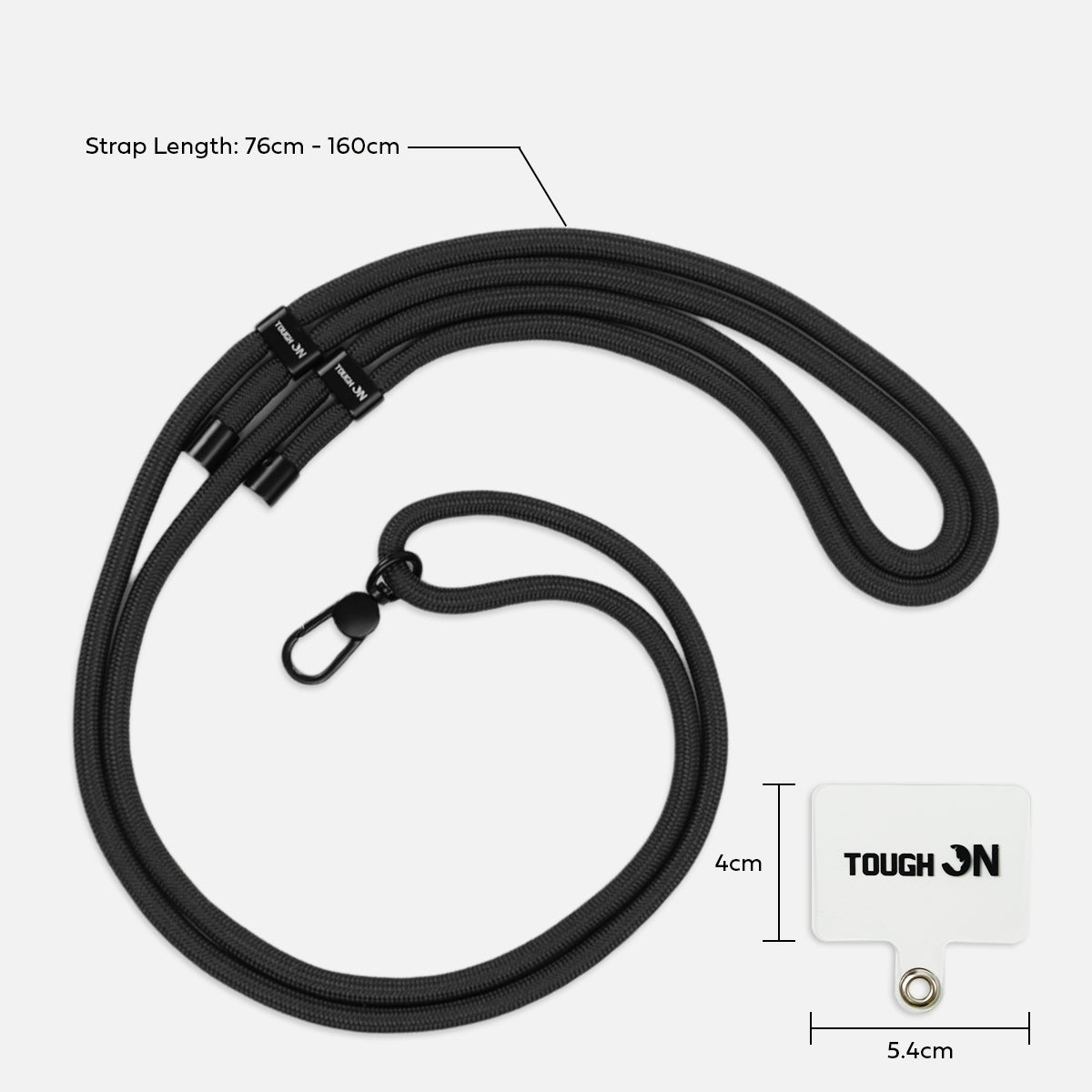 Tough On Rope Phone Strap with Card Crossbody Phone Lanyard
