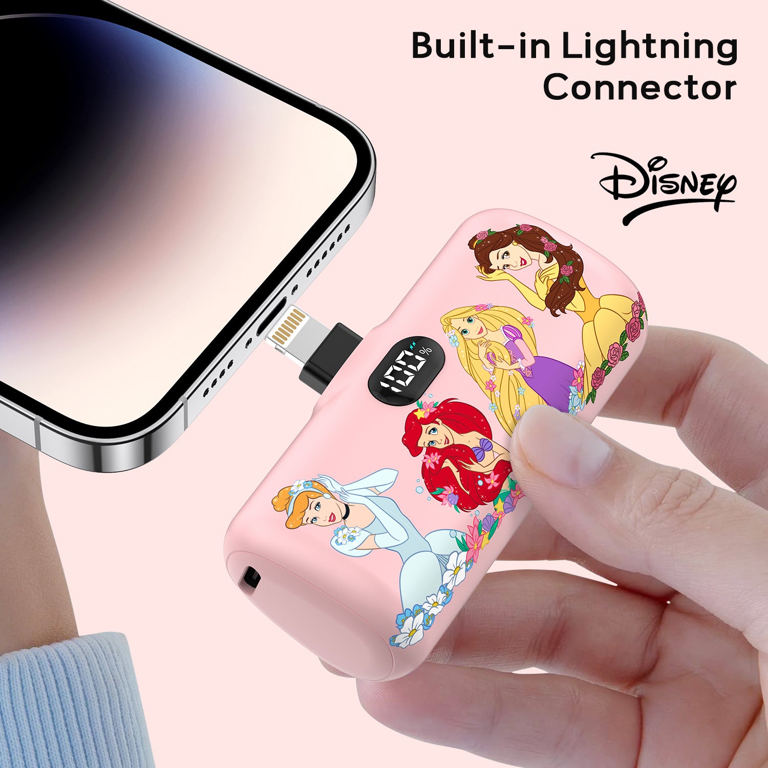 Disney Compact Power Bank 5000mAh with Lightning Connector