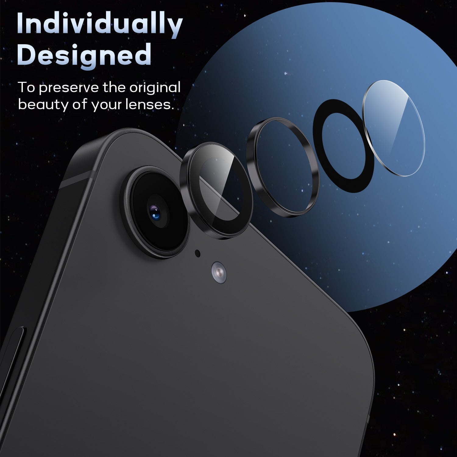 Tough On Camera Lens Protector Tempered Glass for iPhone