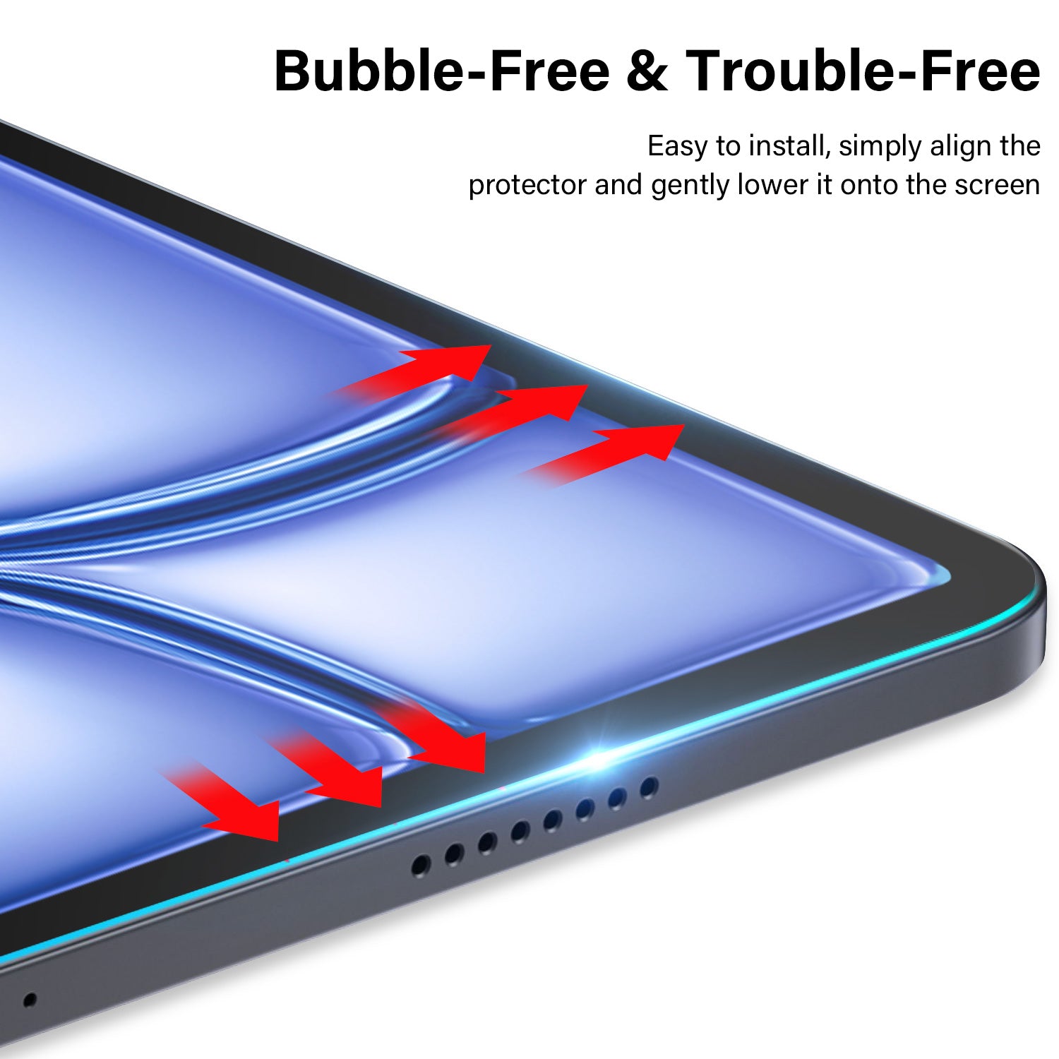 Tough On iPad A16 / iPad Air 11" 2024 / 2025 Screen Protector Full Cover Tempered Glass