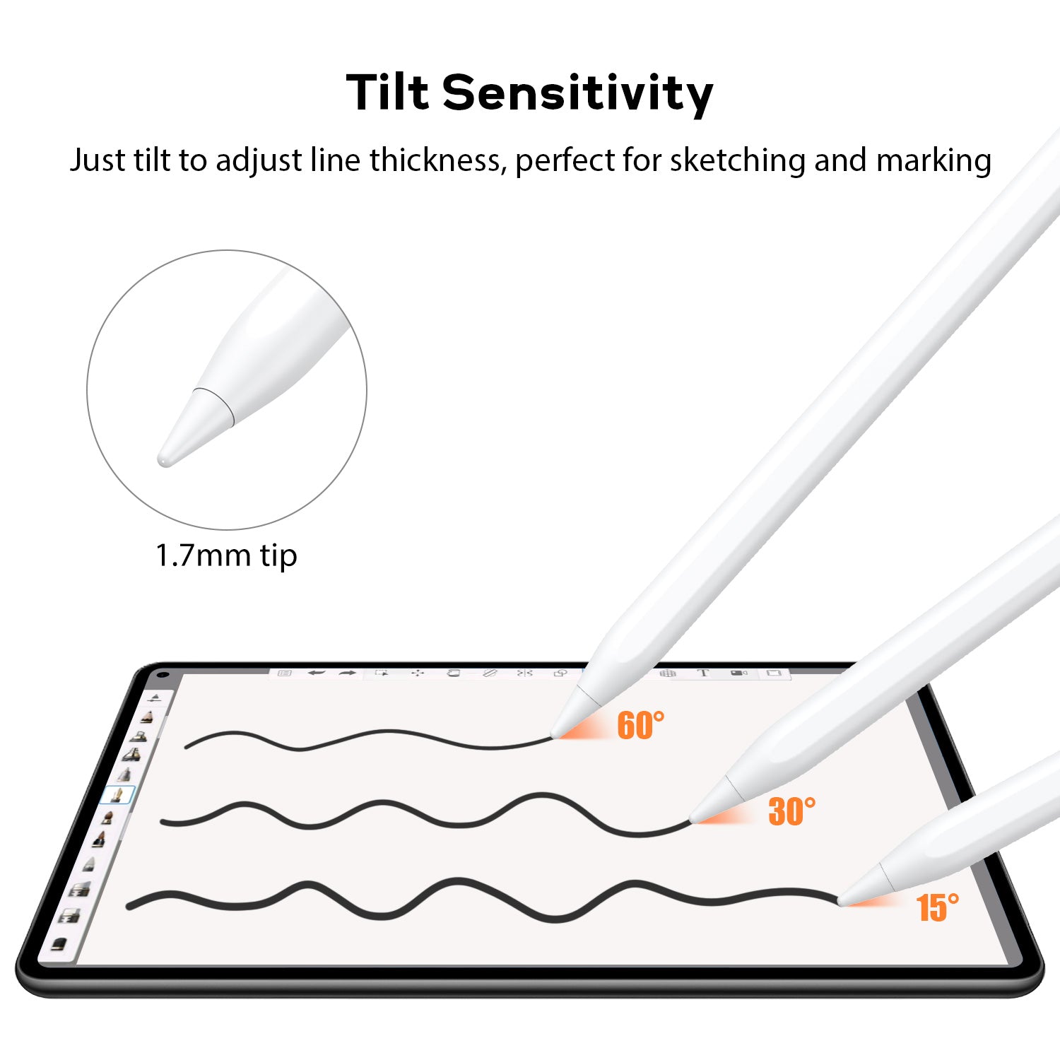 Active Stylus Pen for iPad / iPad Pro / iPad Mini / iPad Air 2018 2019 2020 2021 2022