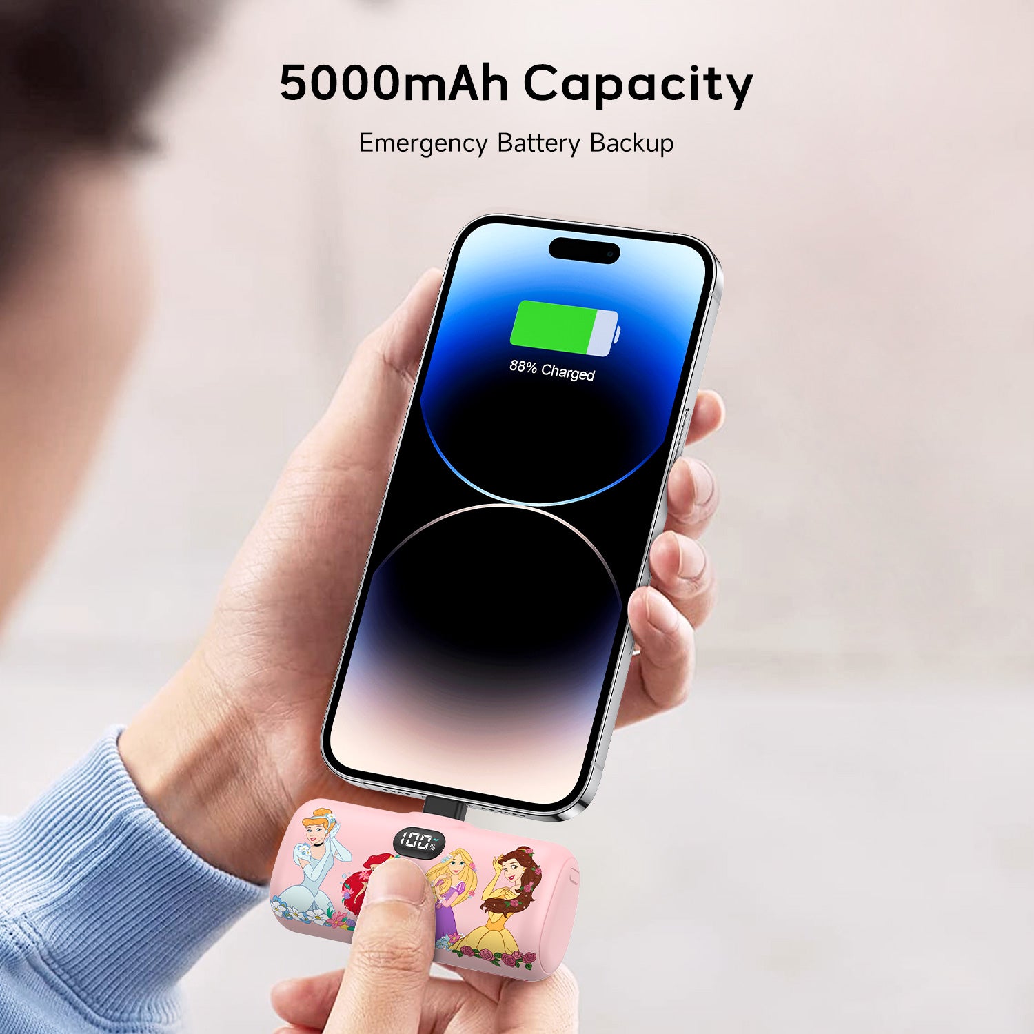 Disney Compact Power Bank 5000mAh with Lightning Connector