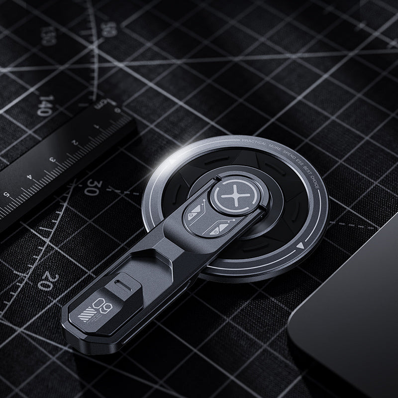 MagStand Magnetic Phone Grip with Kickstand Grey