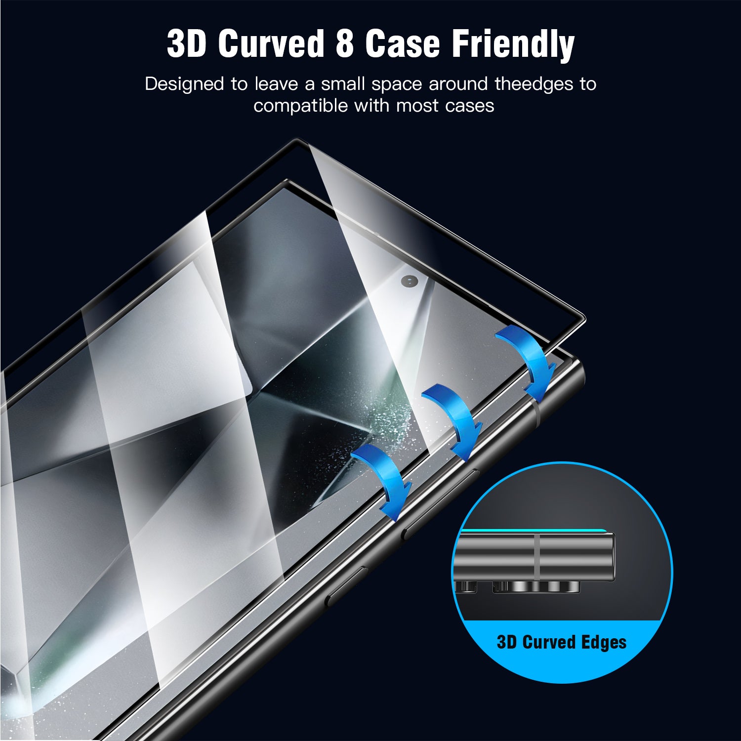 Tough On Samsung Galaxy S24 Ultra Tempered Glass Screen Protector