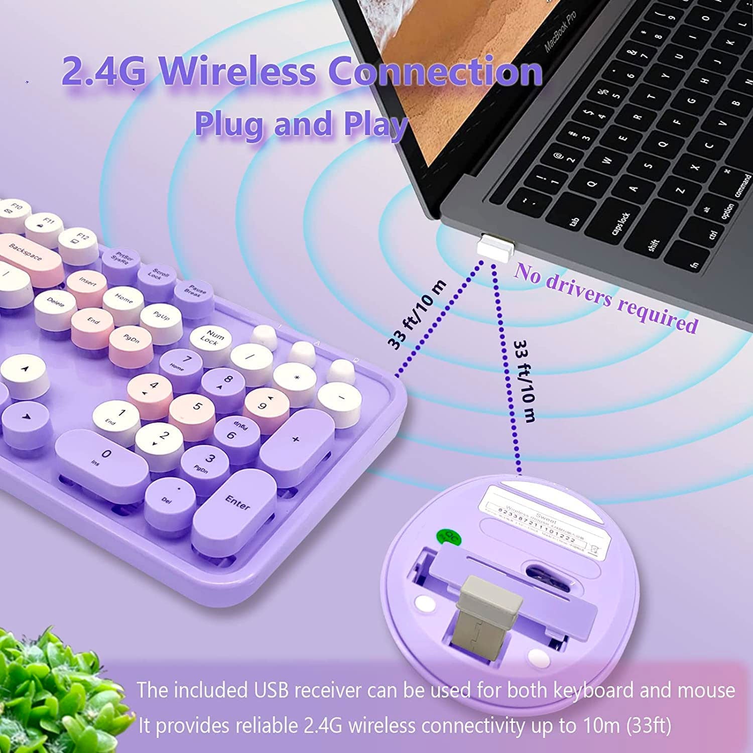 Mofii Wireless Keyboard and Mouse Combo