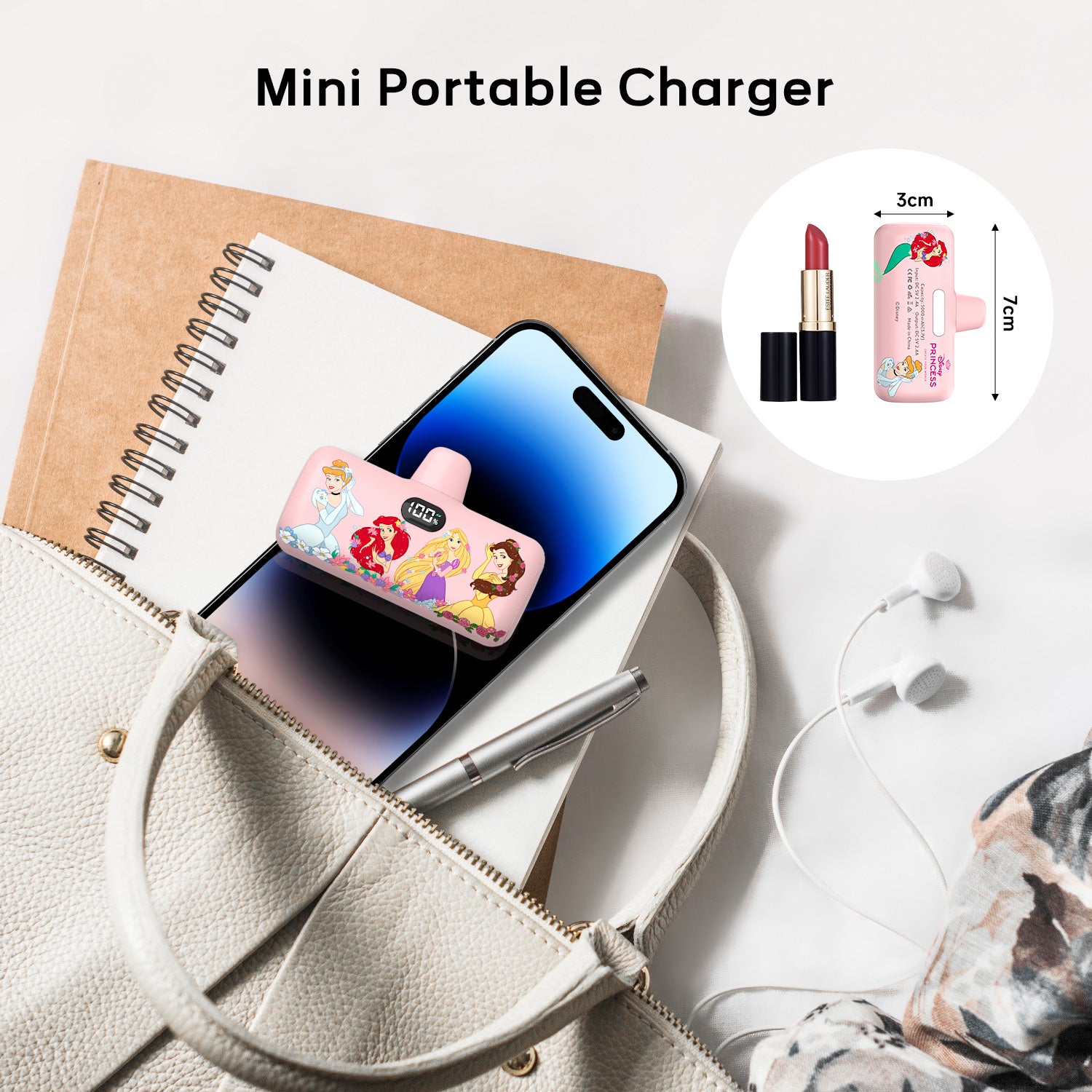 Disney Compact Power Bank 5000mAh with Lightning Connector
