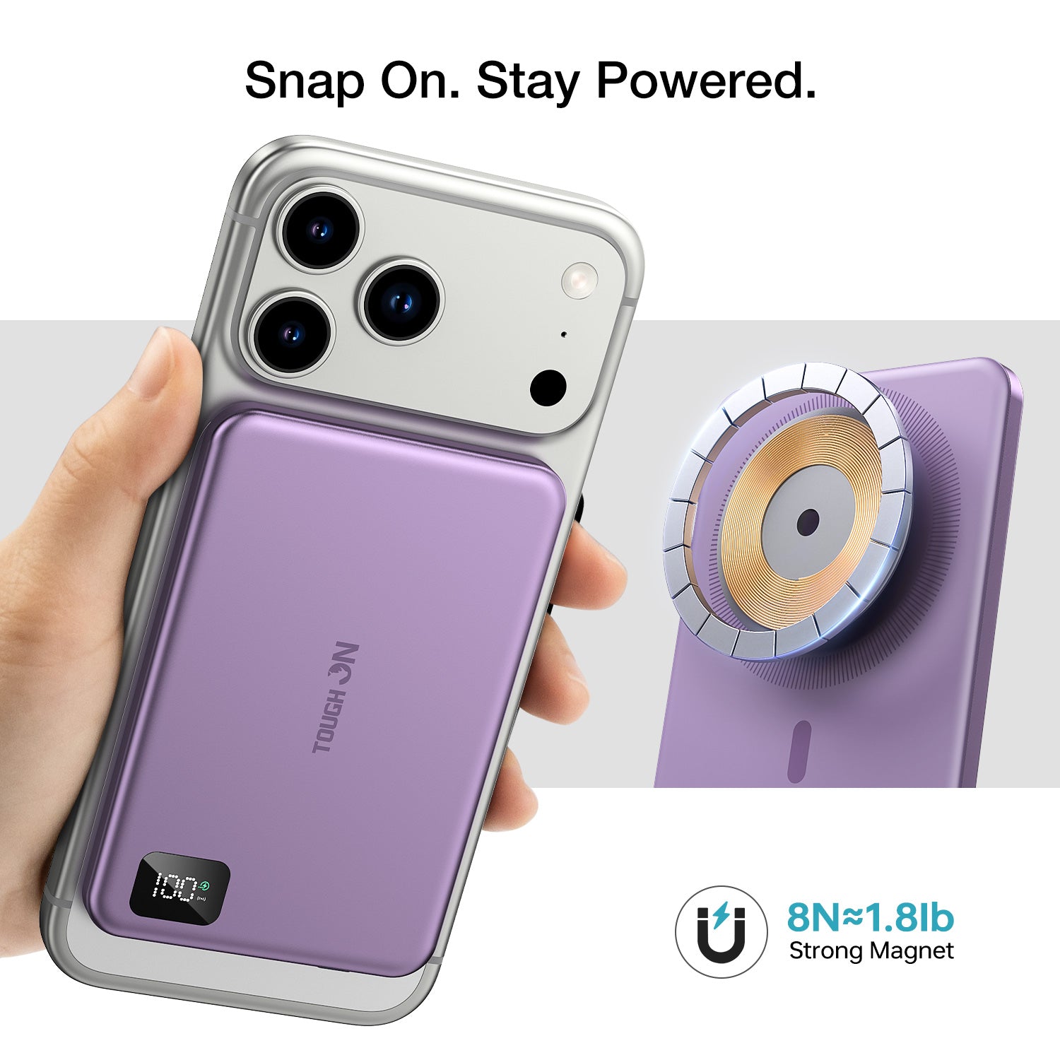 Tough On 5000mAh Ultra Slim Magnetic Power Bank