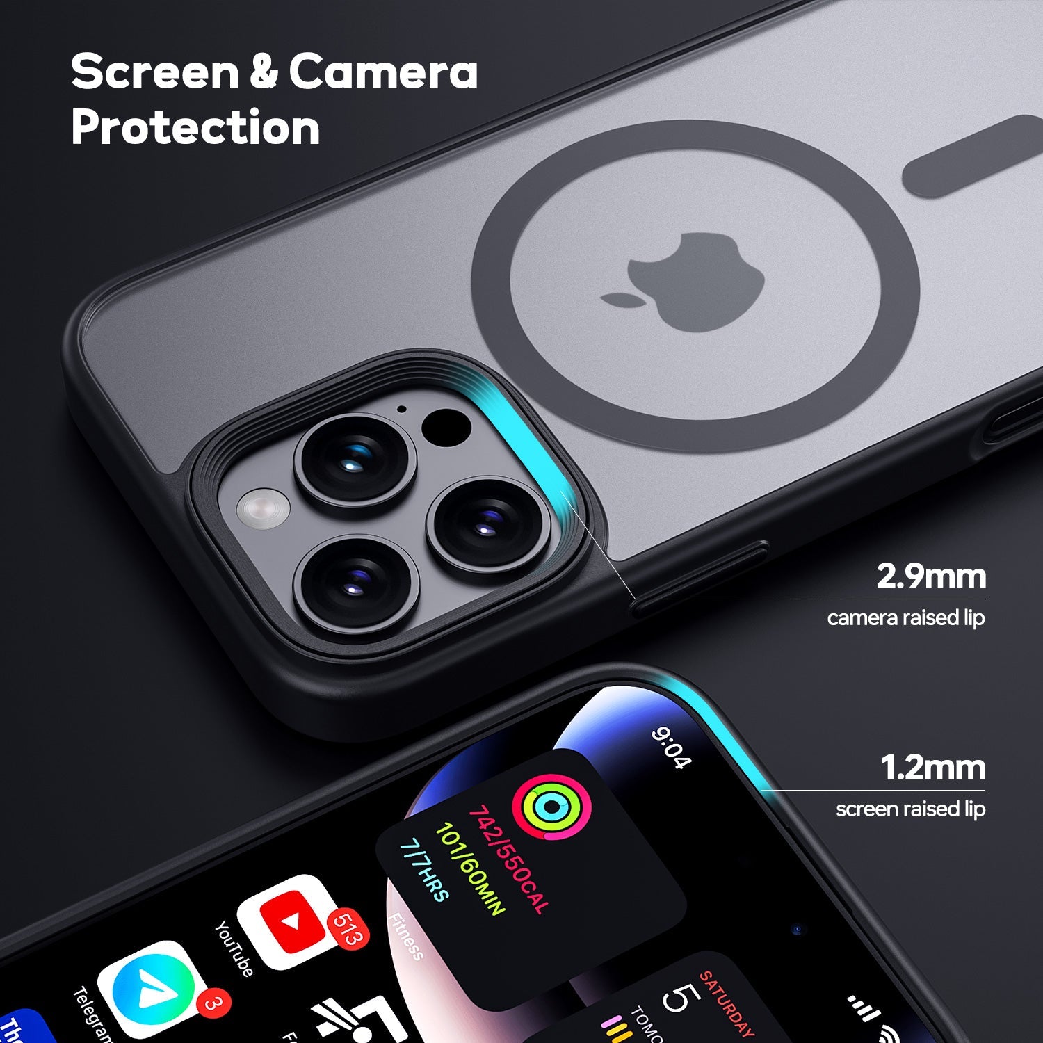 Tough On Matte Case with Magsafe for iPhone