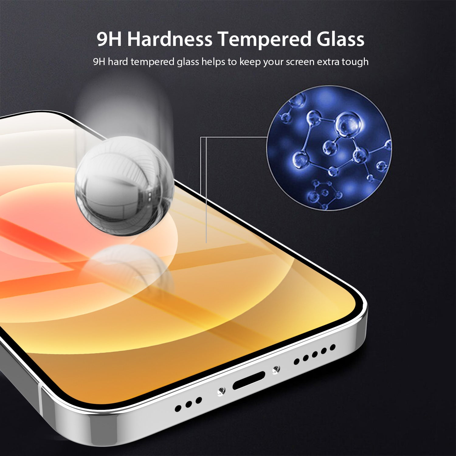 iPhone 12 Pro Max Full Tempered Glass Screen Protector 2 Pack