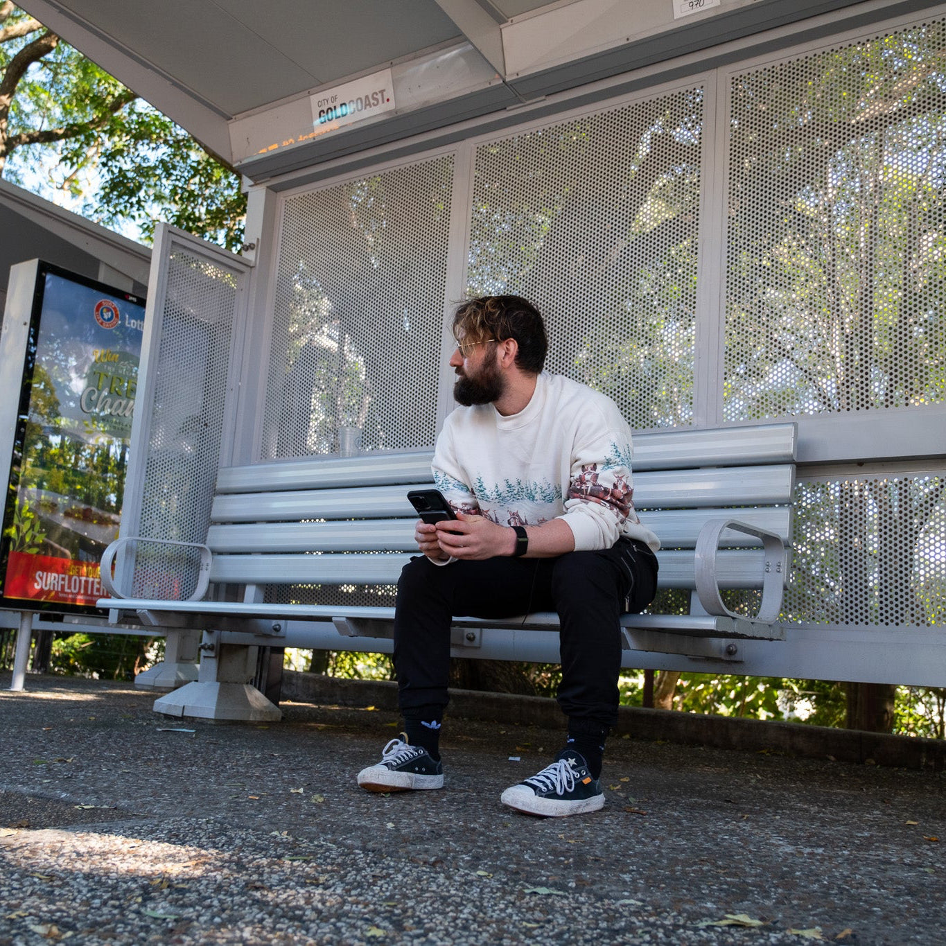 Ultra slim power bank in a persons hand