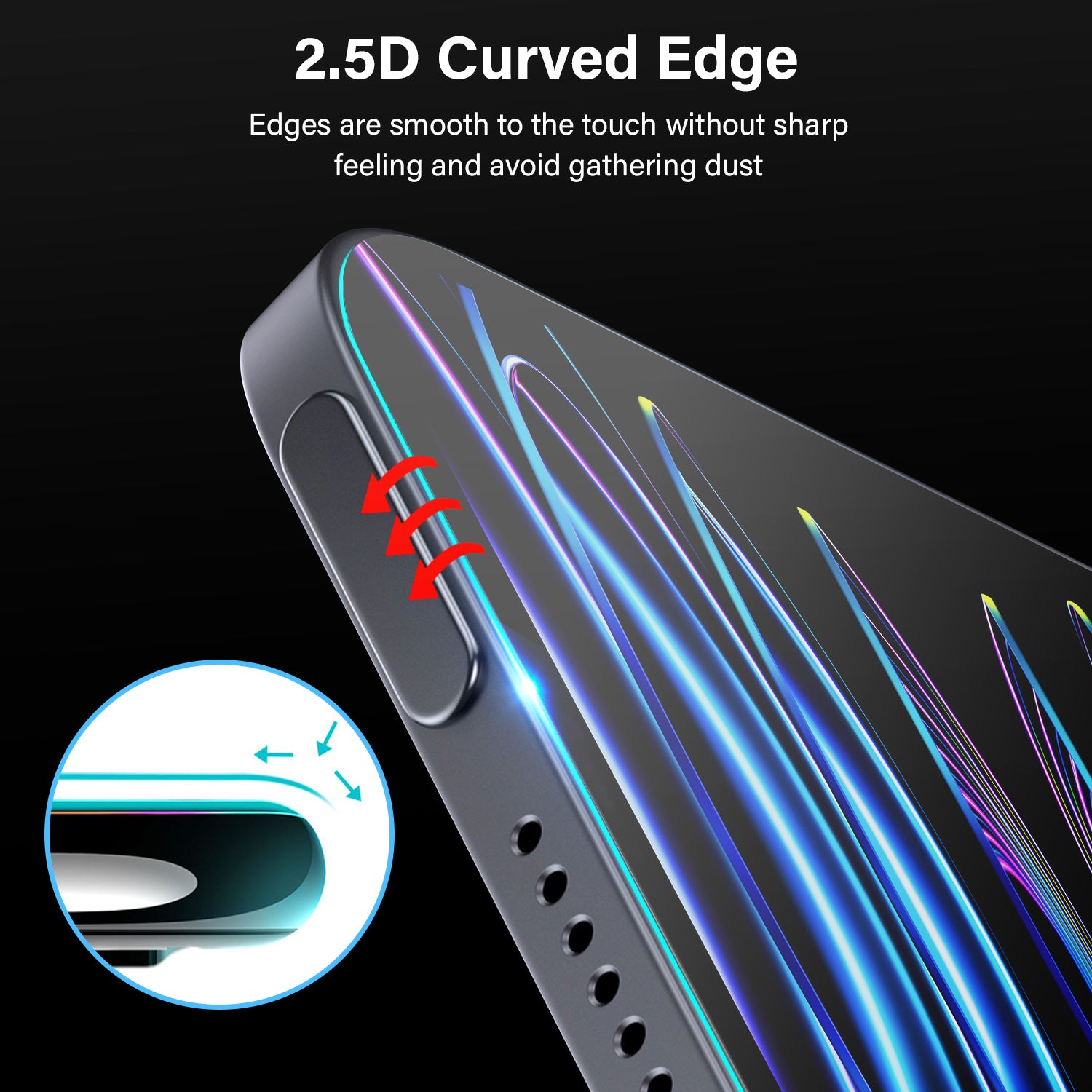 Tough On iPad Air 13" 2024 / 2025 Screen Protector Full Cover Tempered Glass