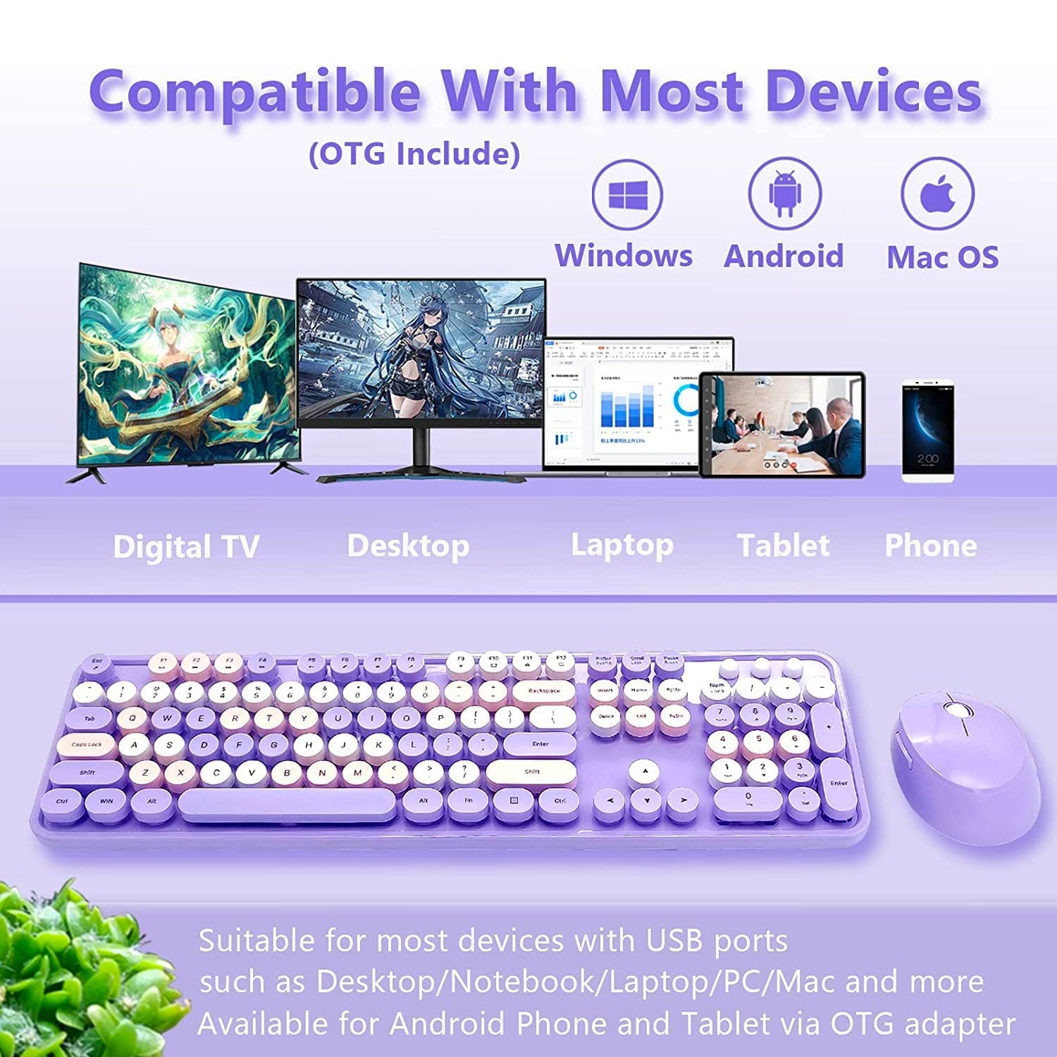 Mofii Wireless Keyboard and Mouse Combo