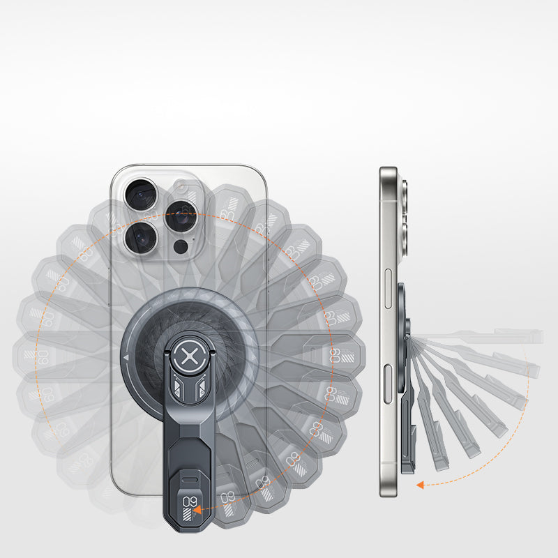 MagStand Magnetic Phone Grip with Kickstand Grey