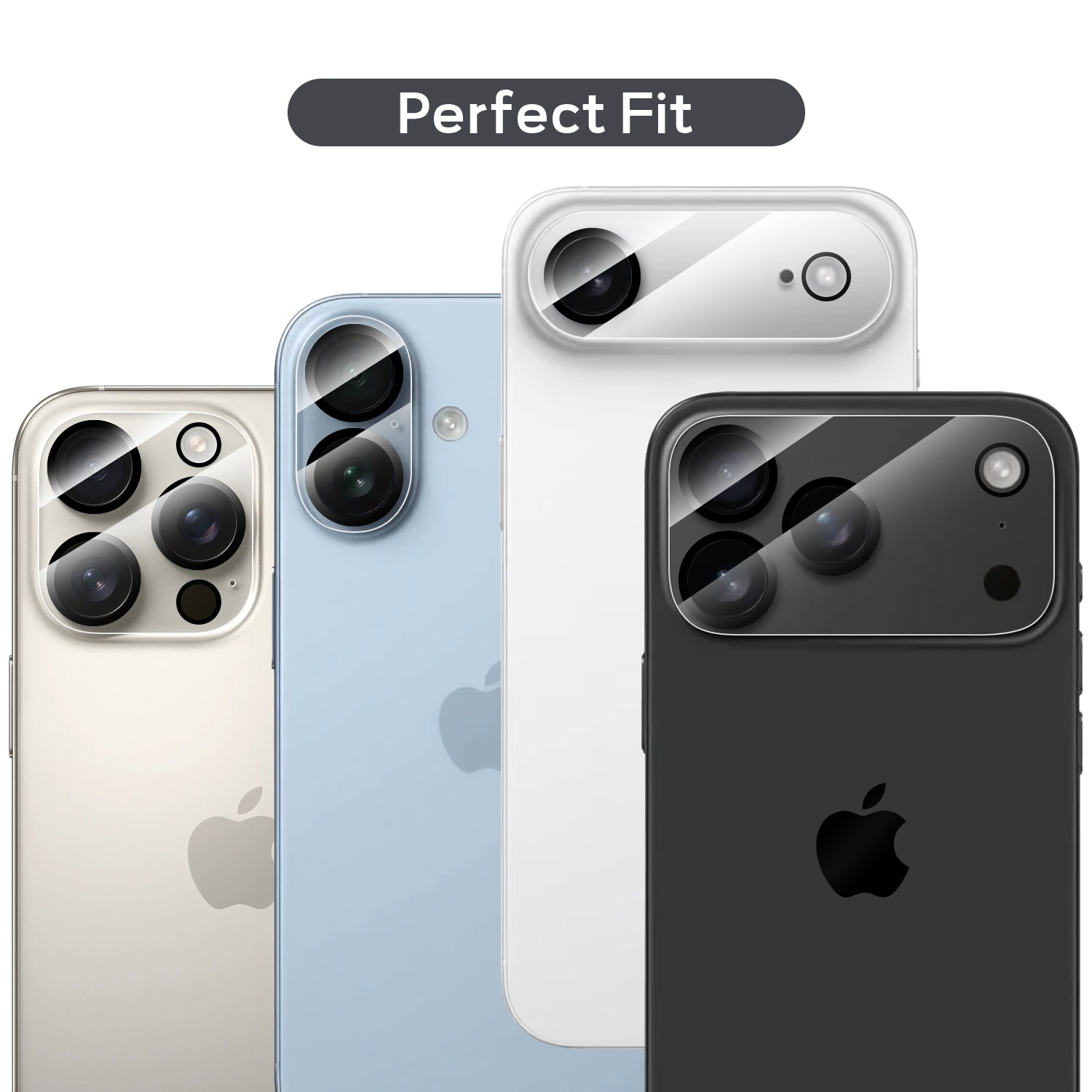 Tough On Rear Camera Protector Tempered Glass for iPhone 17 Series