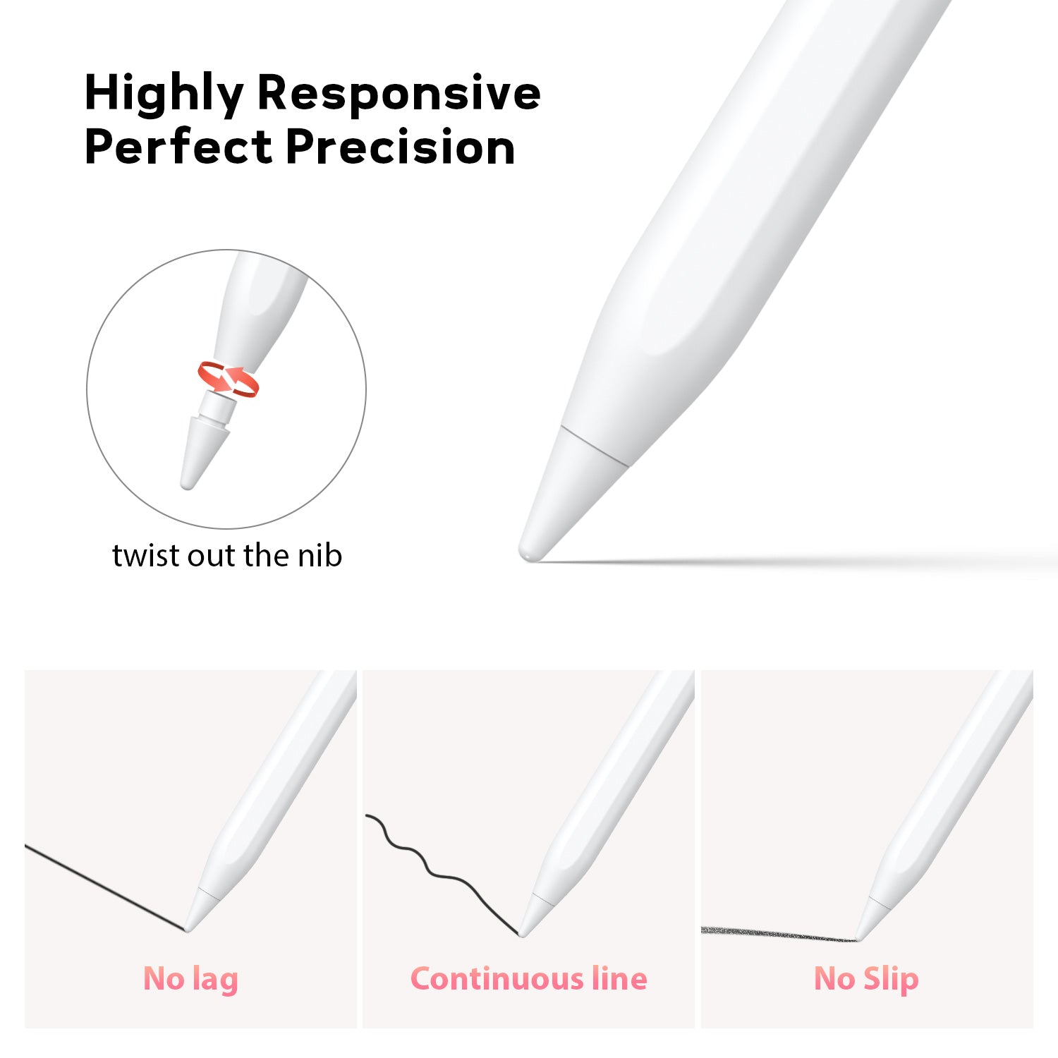 Active Stylus Pen for iPad / iPad Pro / iPad Mini / iPad Air 2018 2019 2020 2021 2022