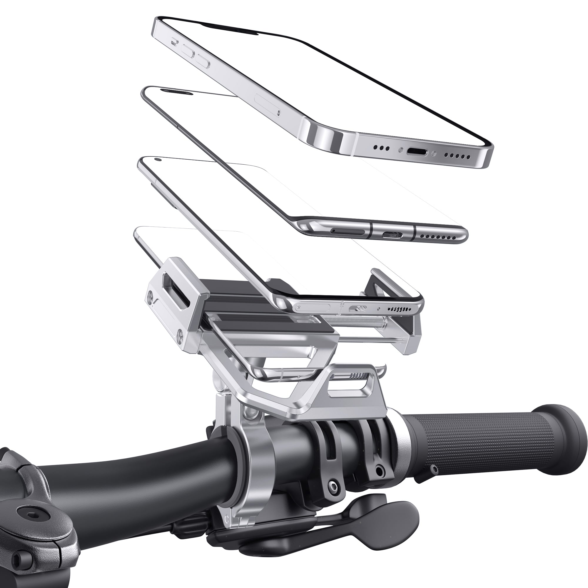 Metal Bike Phone Mount for Smartphones