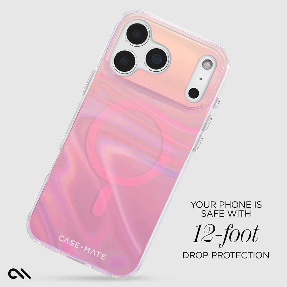 Case-Mate Peach Soap Bubble MagSafe Case for iPhone 17 Series