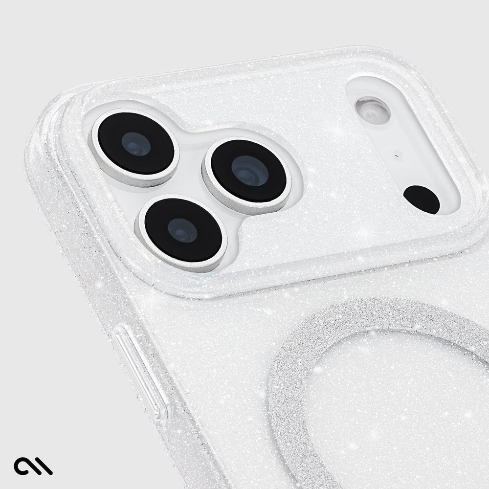 Case-Mate Sheer Twinkle Silver MagSafe Case for iPhone 17 Series