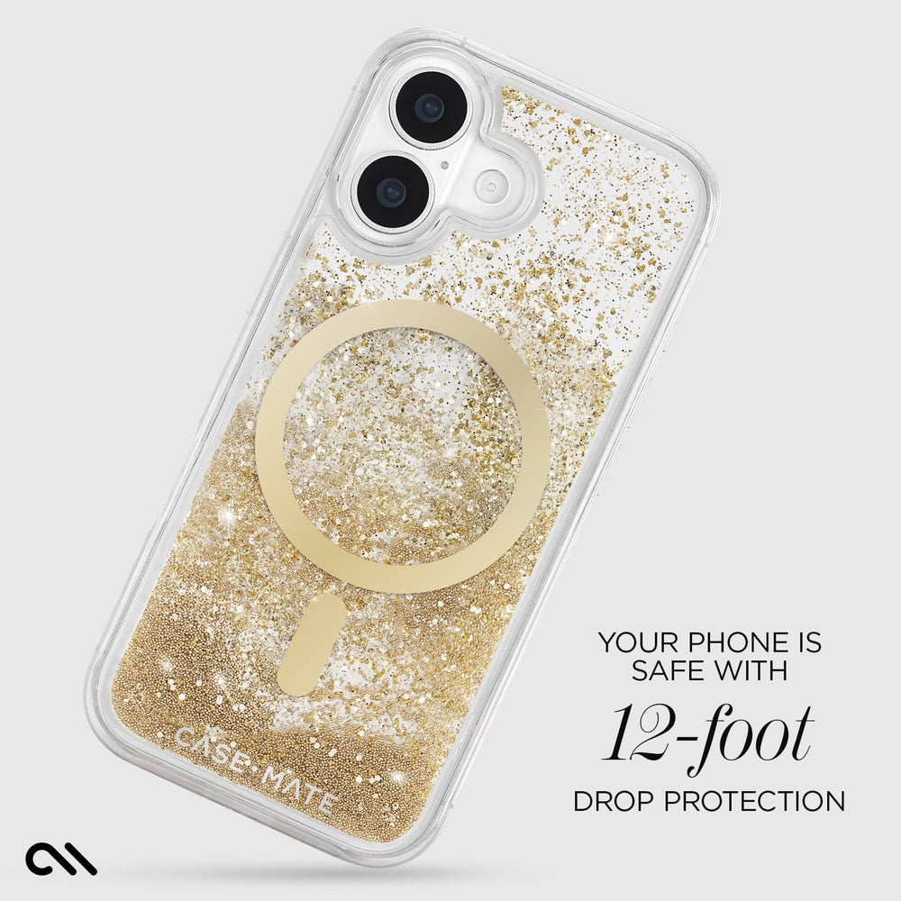 Case-Mate Waterfall Gold MagSafe Case for iPhone 17 Series