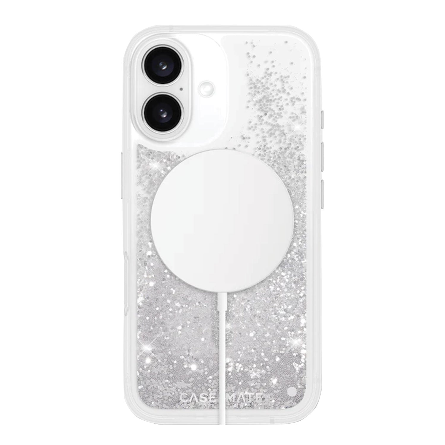 Case-Mate iPhone 16 Case Waterfall Silver with MagSafe