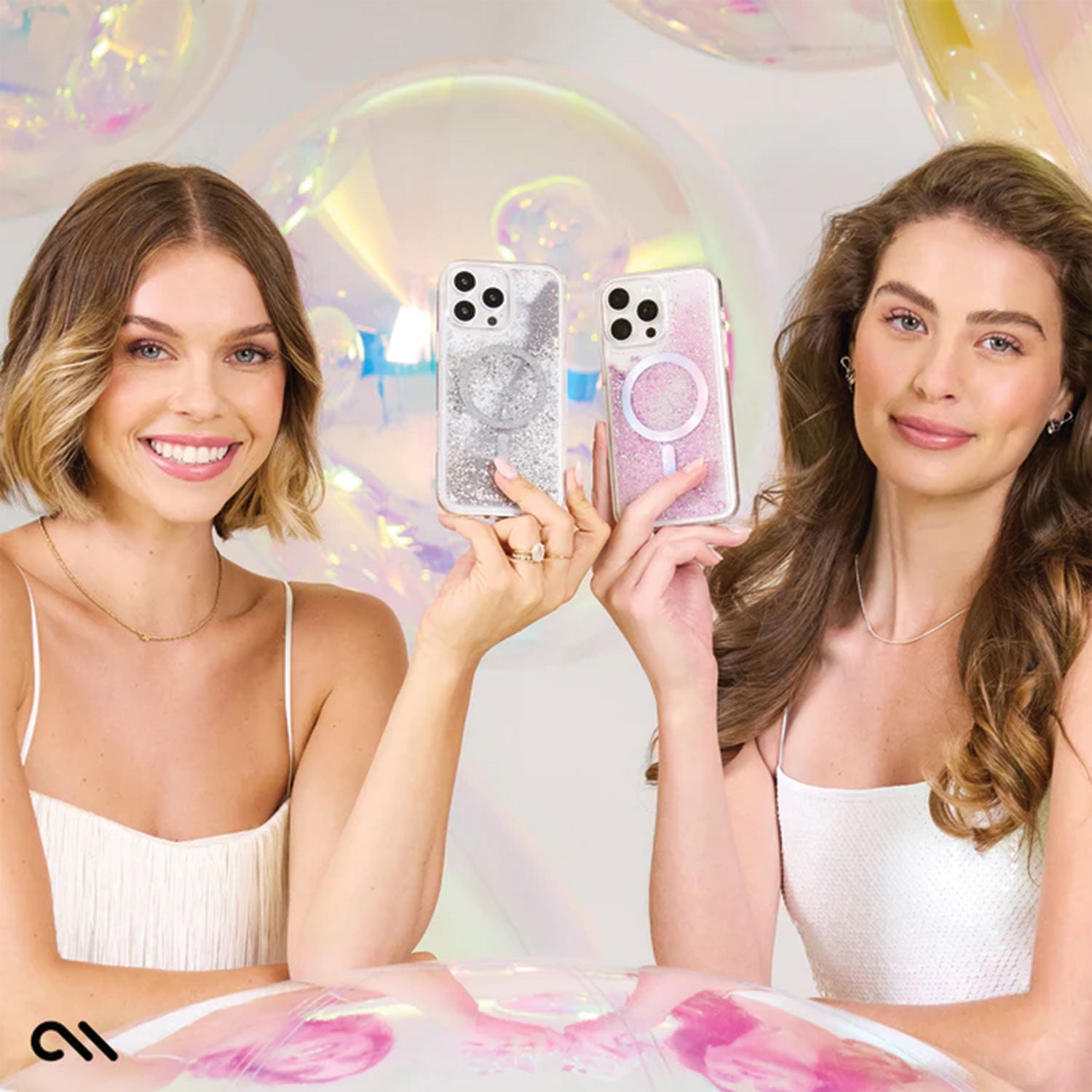 Case-Mate iPhone 16 Pro Case Waterfall Silver with MagSafe