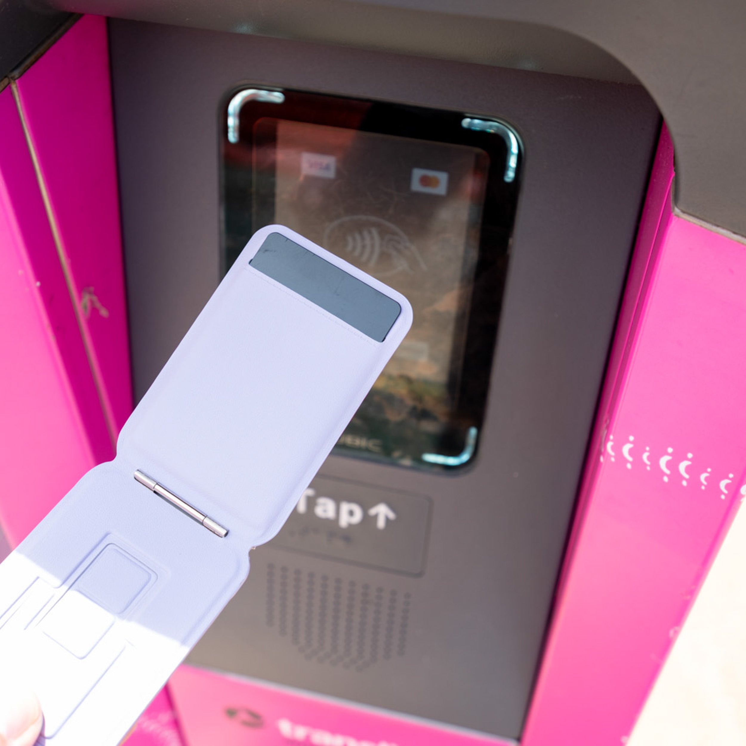 Magnetic Trifold Wallet With Stand And Tripod