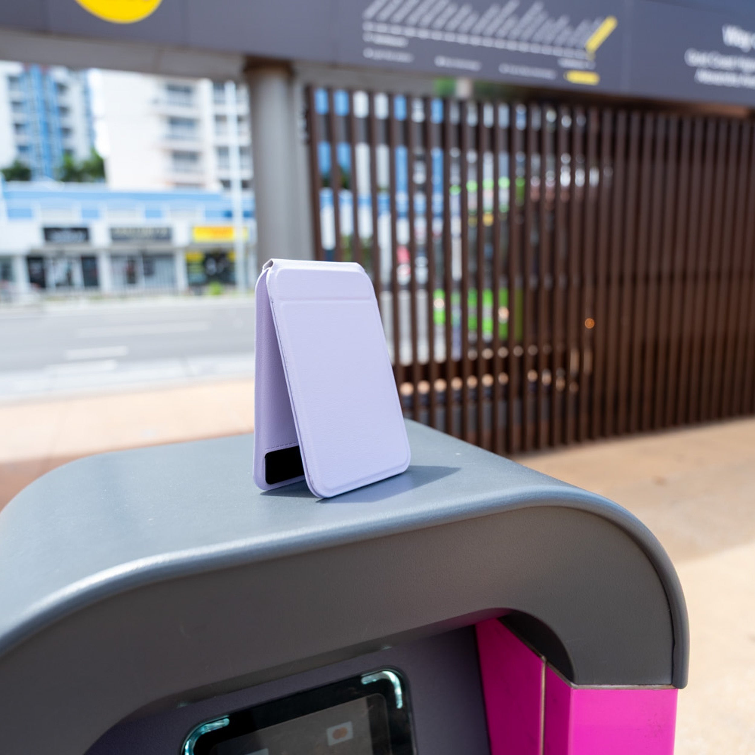 Magnetic Trifold Wallet With Stand And Tripod