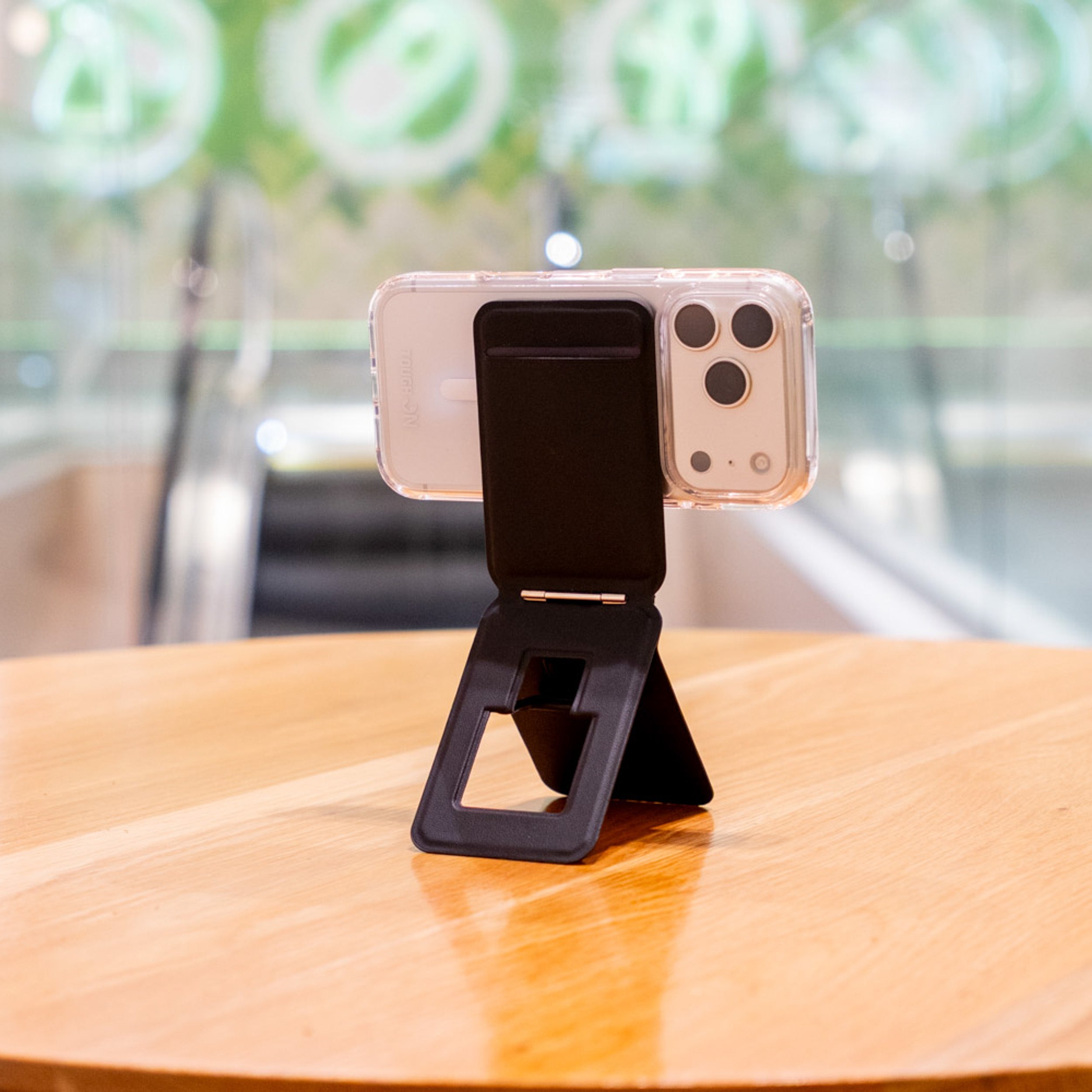 Magnetic Trifold Wallet With Stand And Tripod