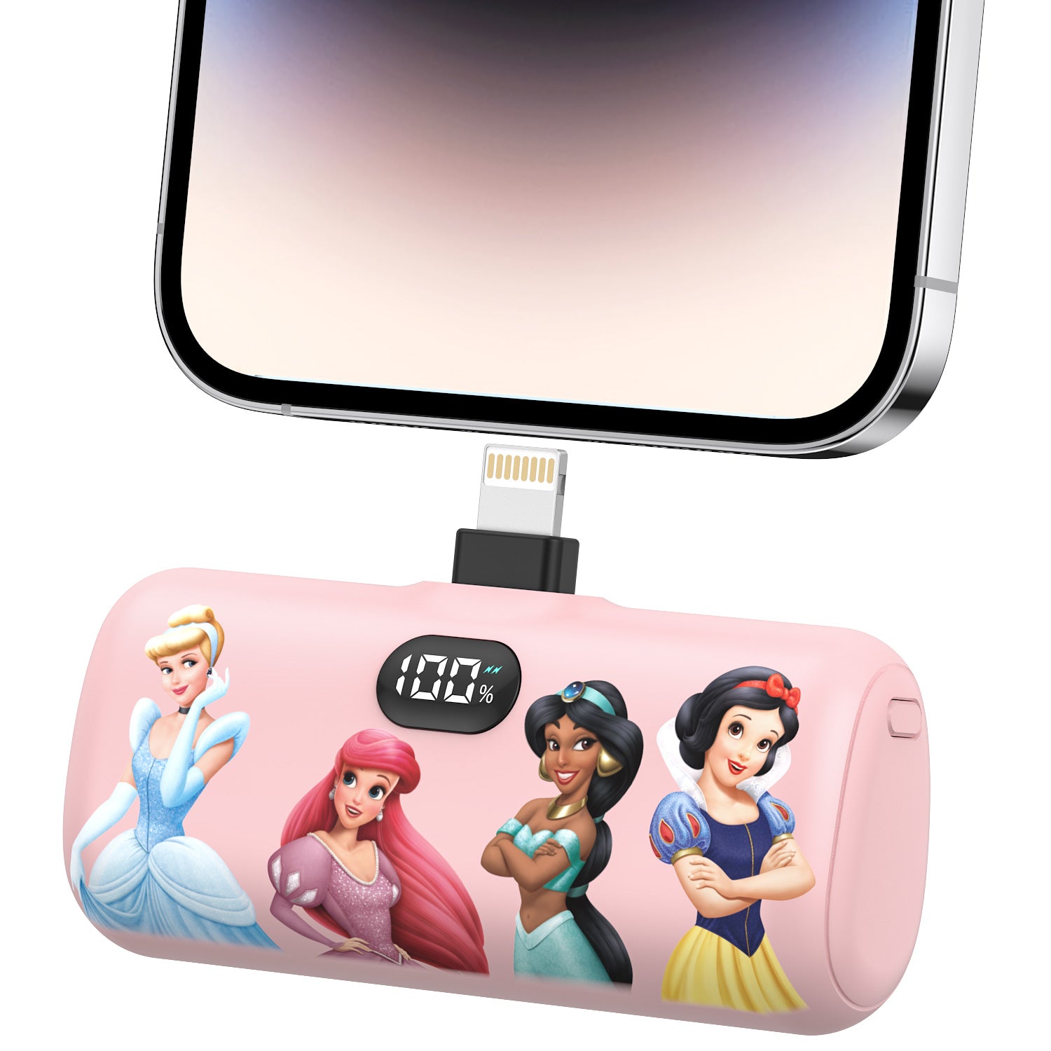 Disney Princess #2 Compact Power Bank with Lightning Connector