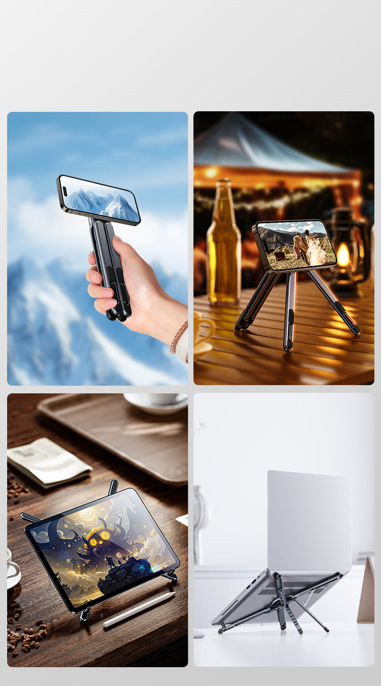 MagStand Tablet Stand Magnetic Phone Holder Grey