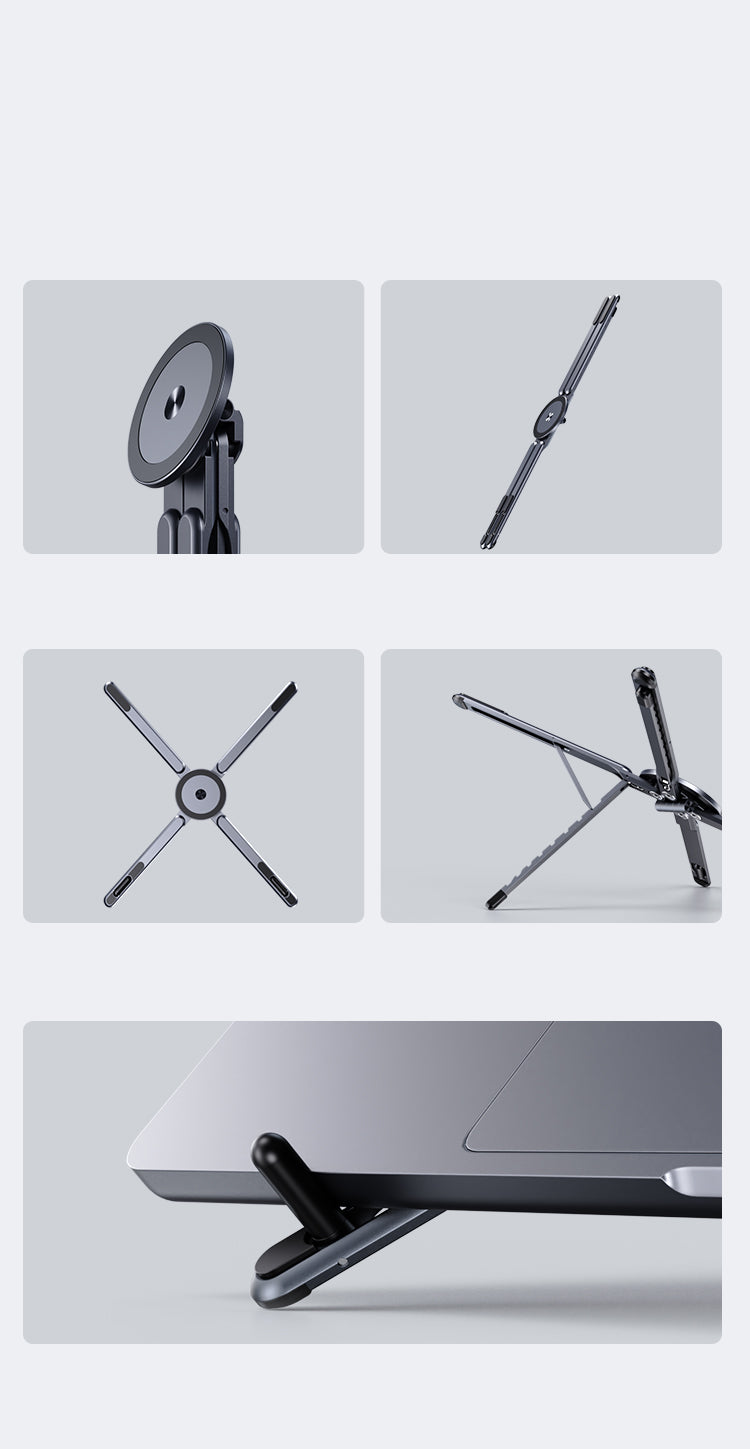 MagStand Tablet Stand Magnetic Phone Holder Grey