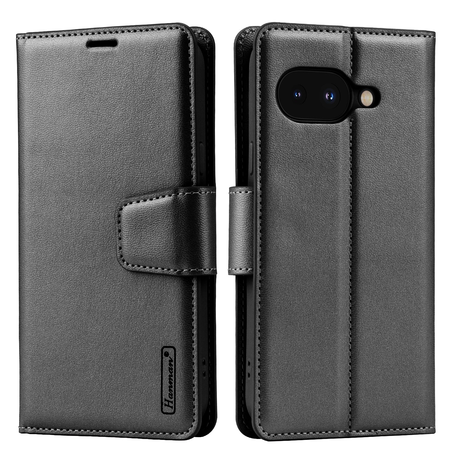 Hanman Google Pixel 9a Flip Wallet Leather Case