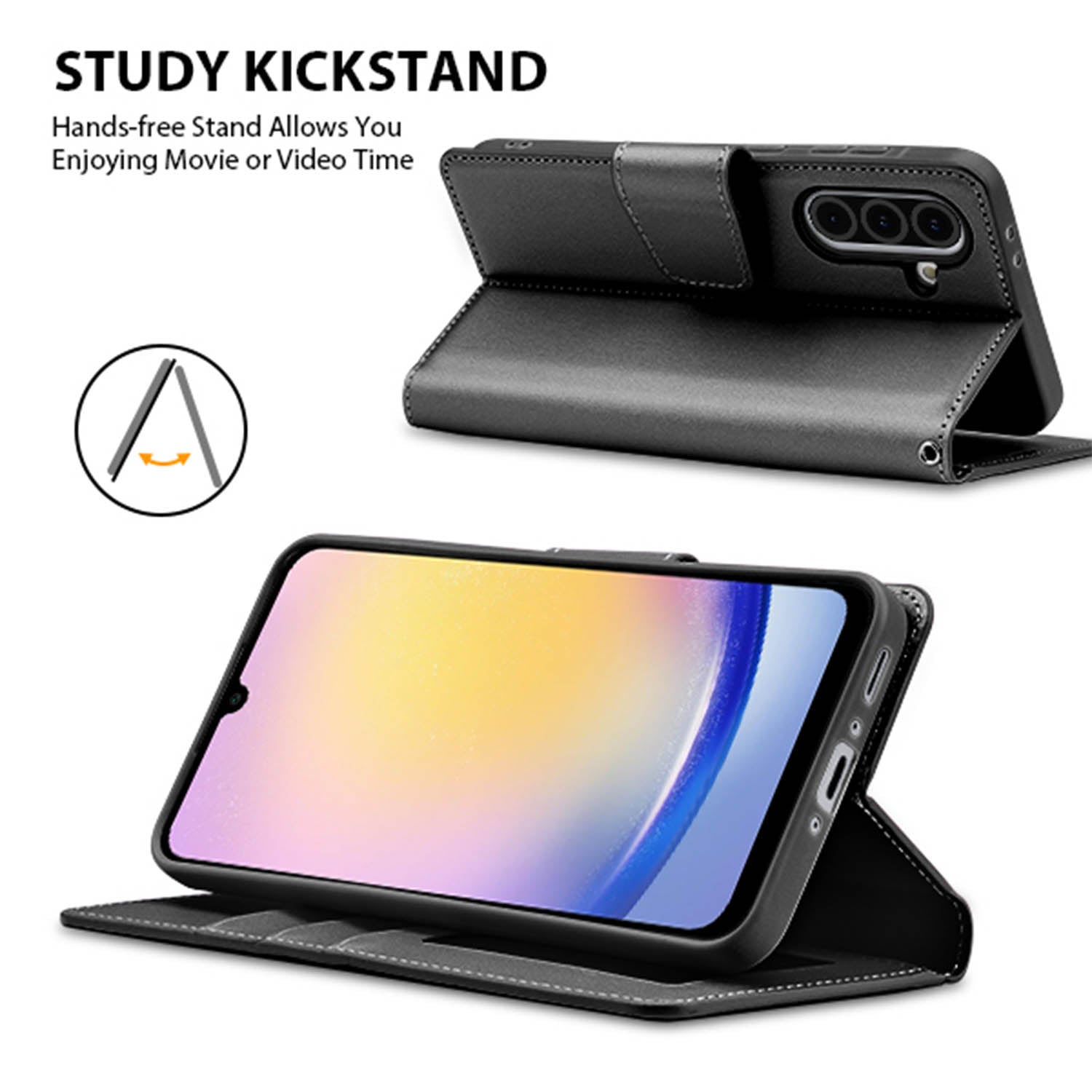 Hanman Samsung Galaxy A26 Case Wallet Leather