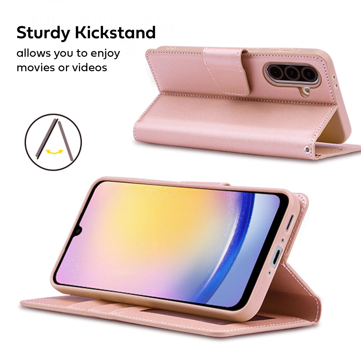 Hanman Samsung Galaxy A26 Case Wallet Leather